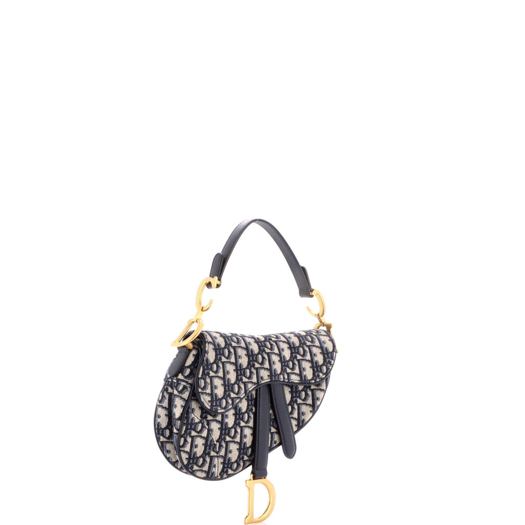 Saddle Handbag Oblique Canvas Mini
