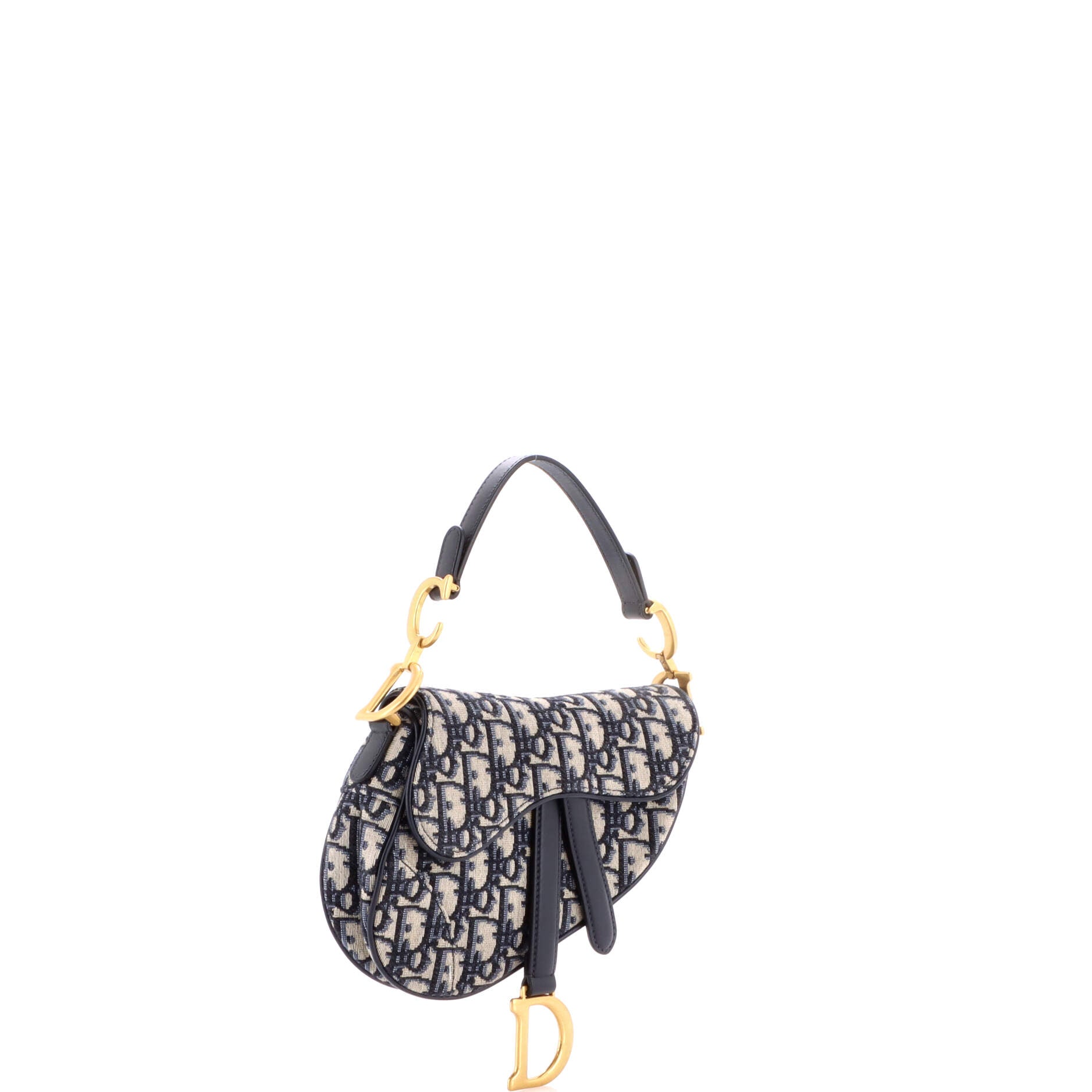Saddle Handbag Oblique Canvas Mini