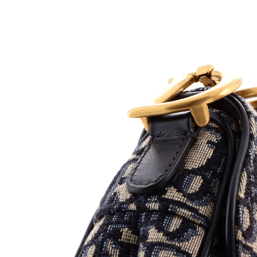 Saddle Handbag Oblique Canvas Mini