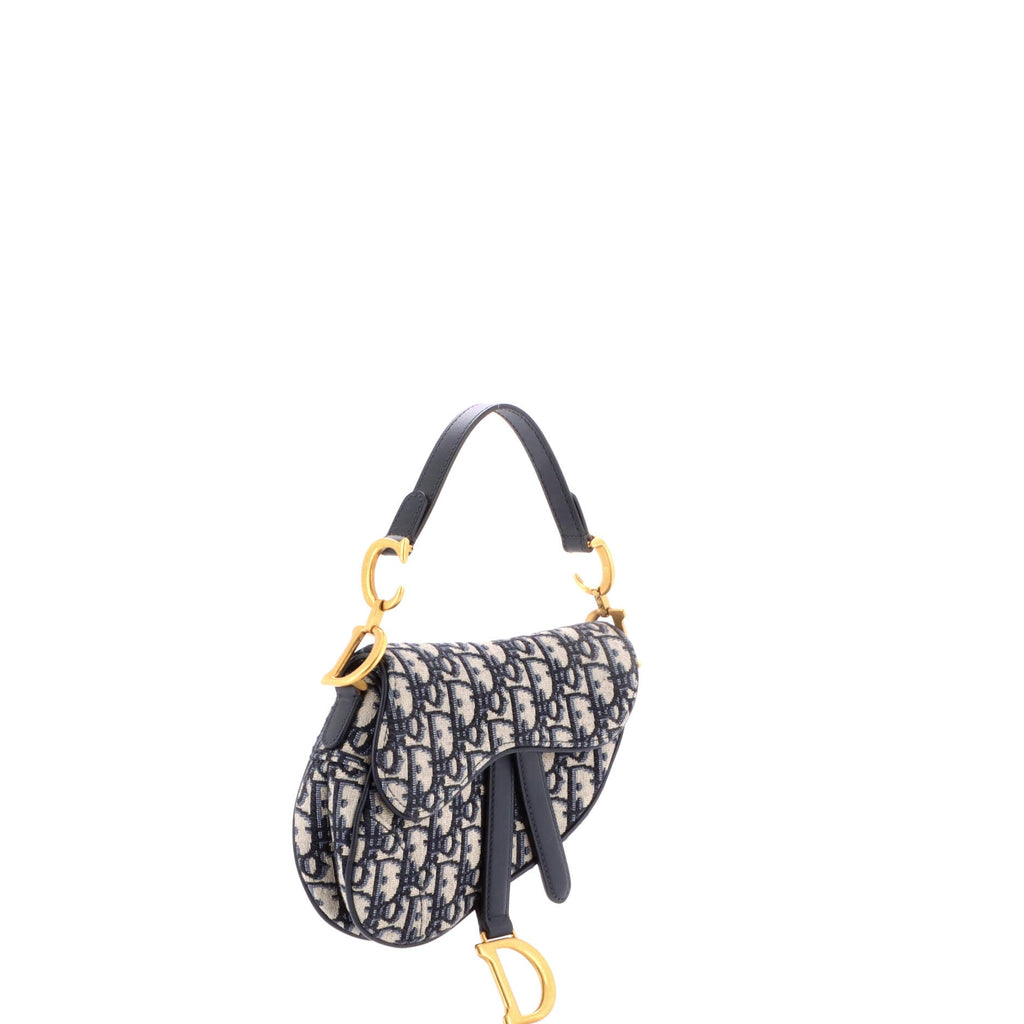 Saddle Handbag Oblique Canvas Mini