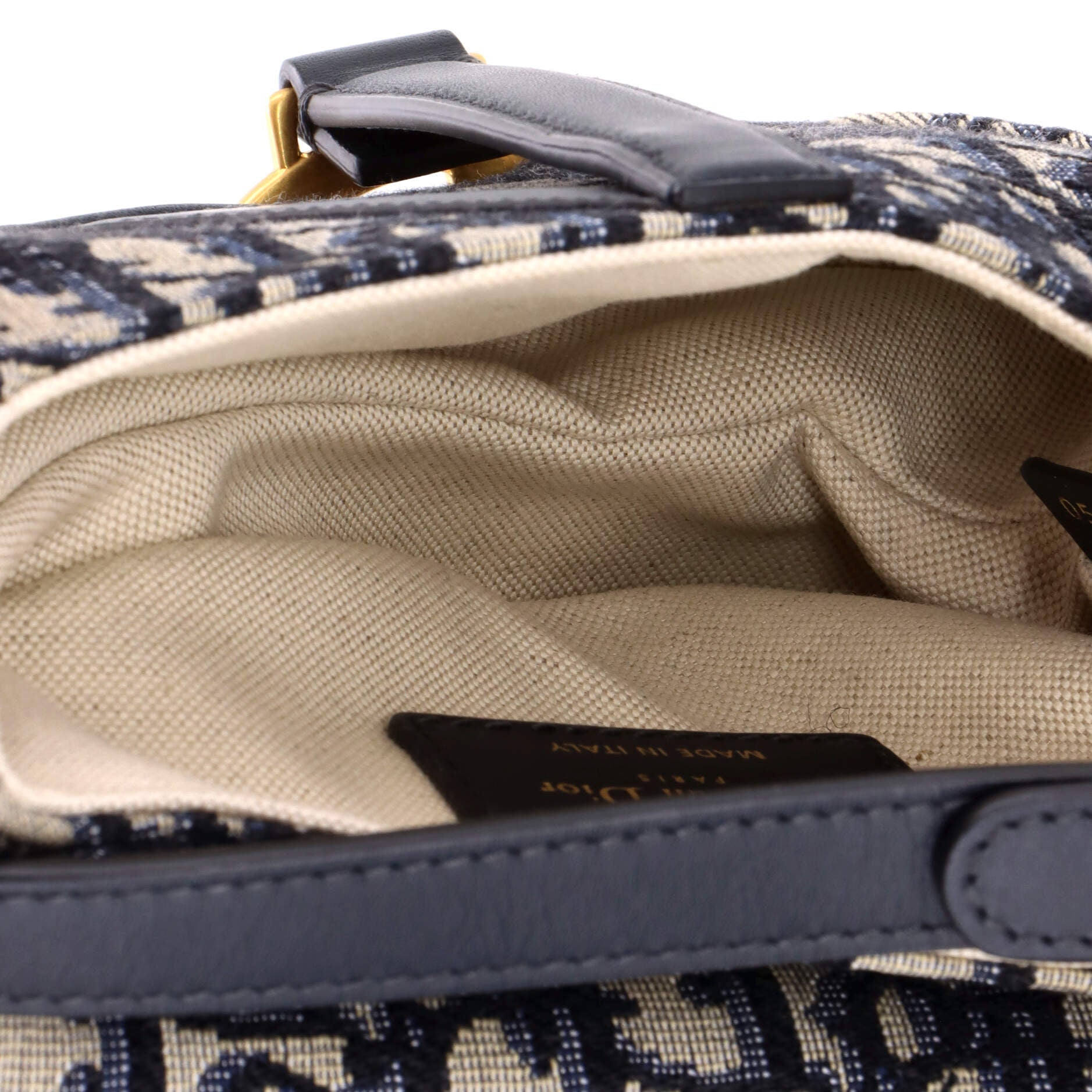 Saddle Handbag Oblique Canvas Mini
