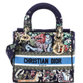 Lady D-Lite Bag Embroidered Canvas Medium