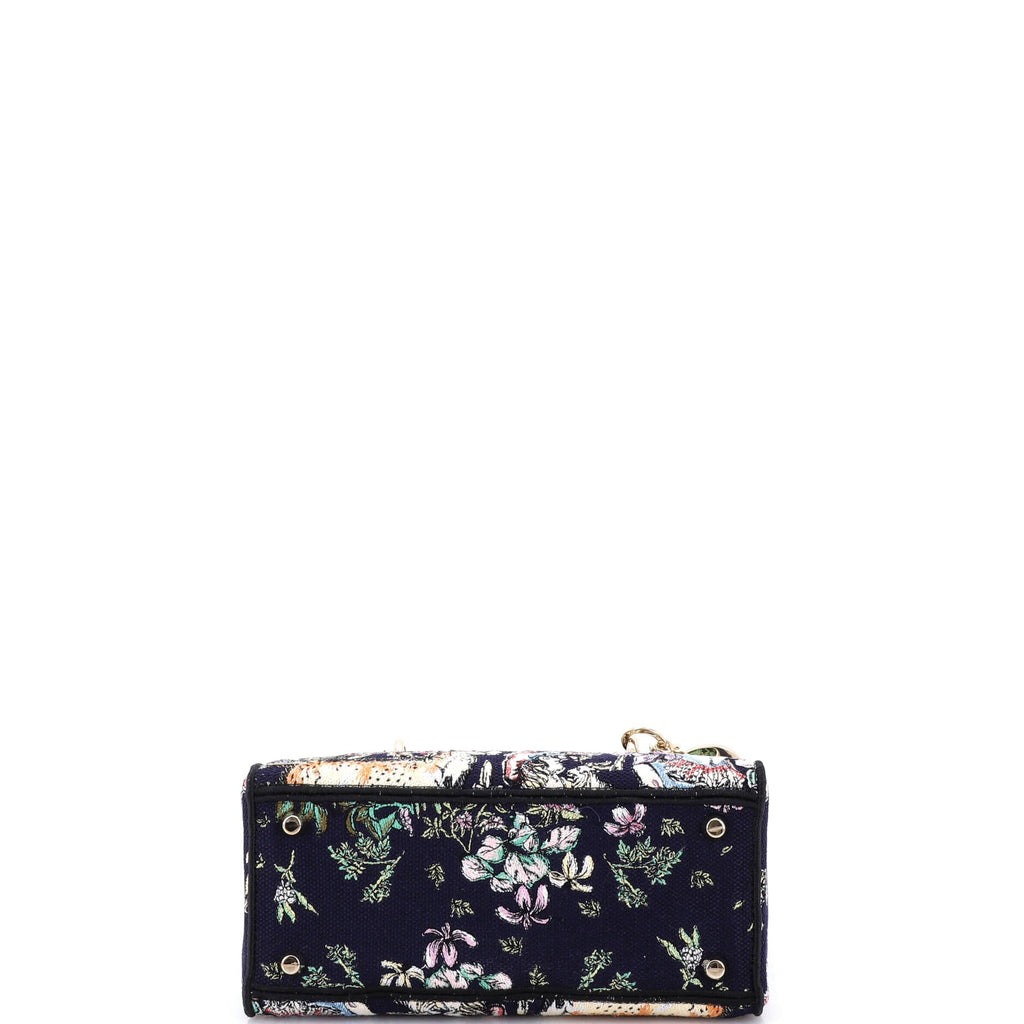 Lady D-Lite Bag Embroidered Canvas Medium