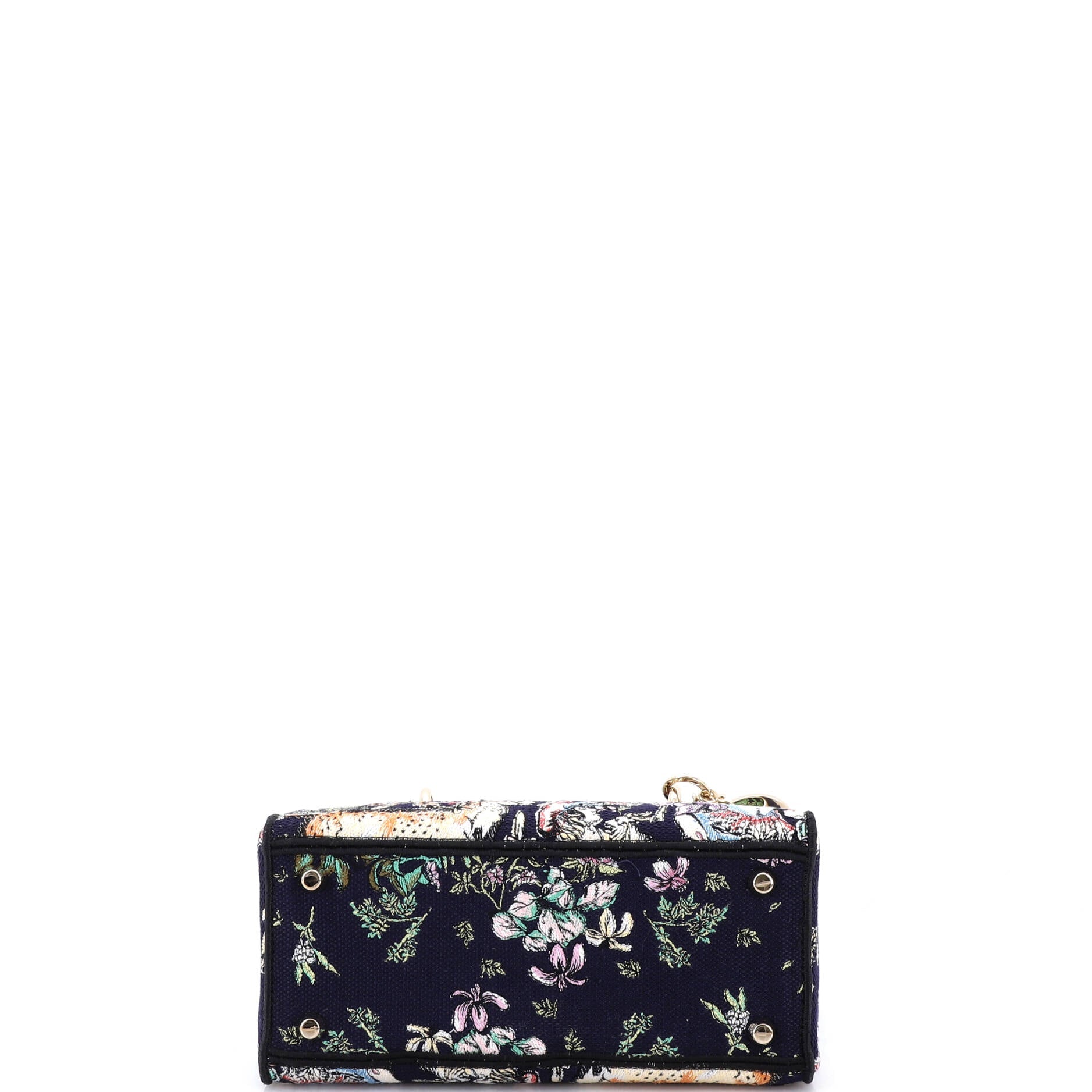 Lady D-Lite Bag Embroidered Canvas Medium