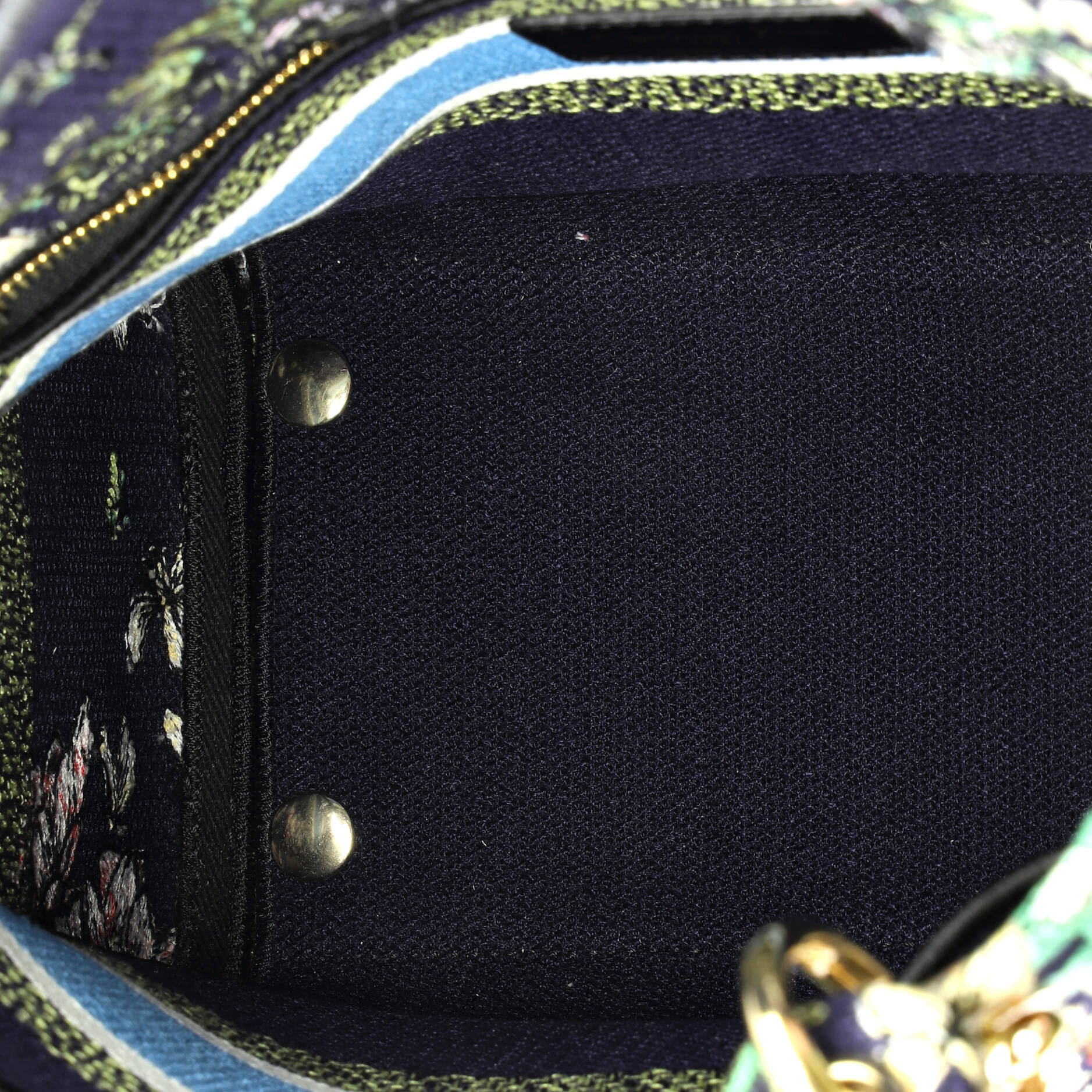 Lady D-Lite Bag Embroidered Canvas Medium
