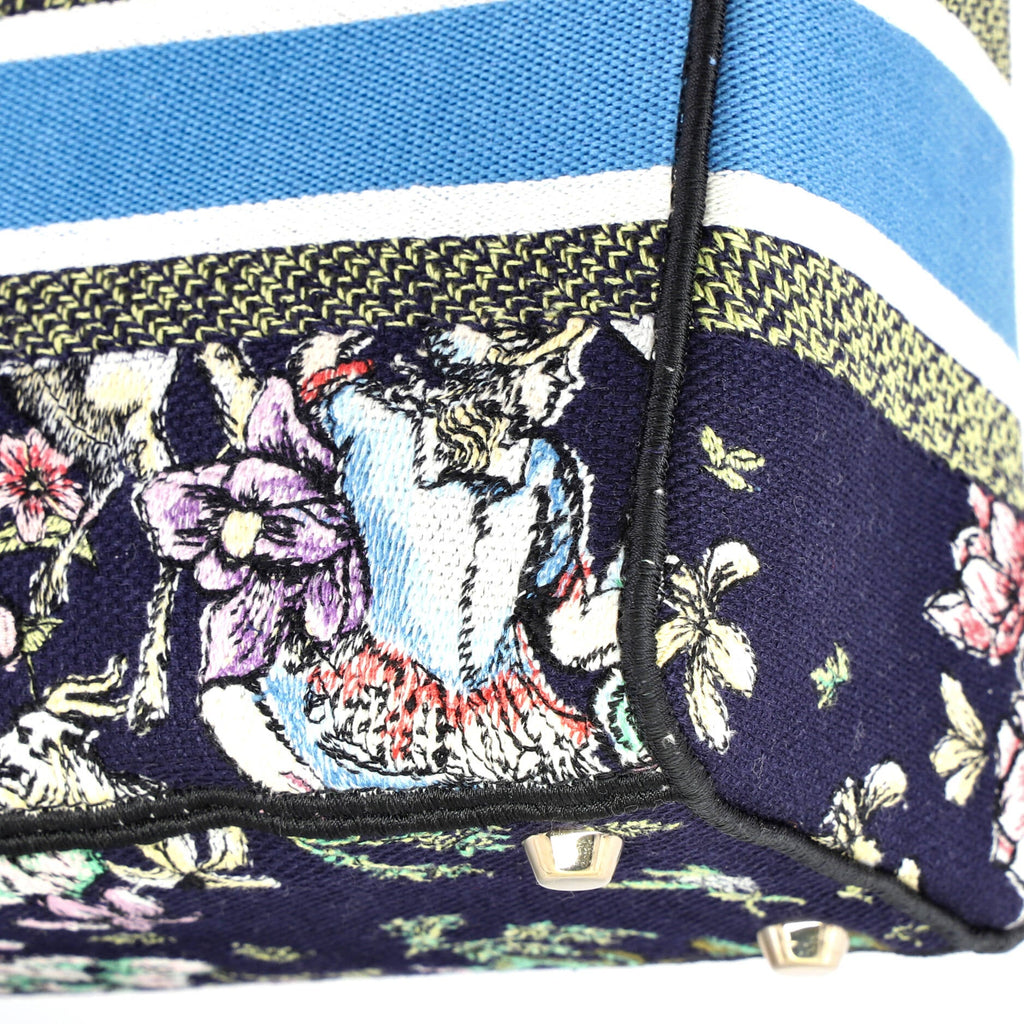 Lady D-Lite Bag Embroidered Canvas Medium