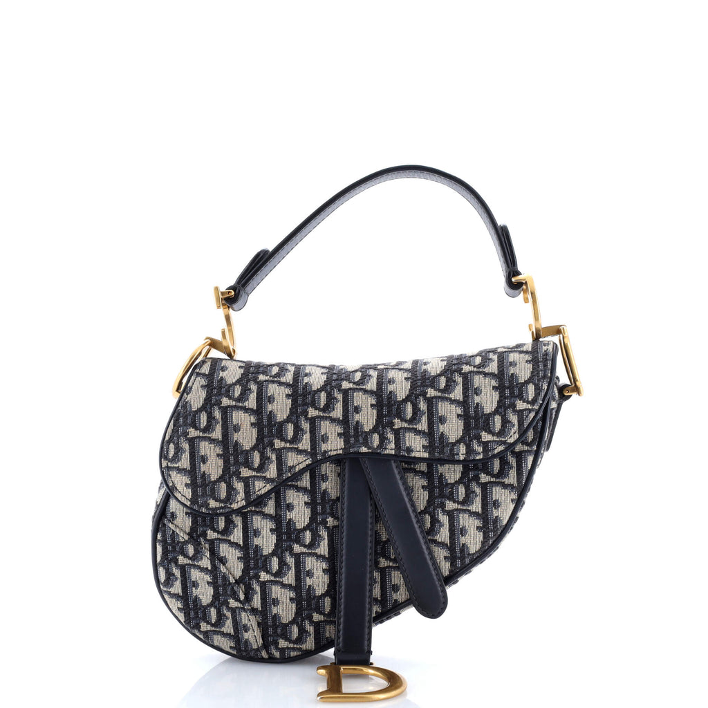 Saddle Handbag Oblique Canvas Mini
