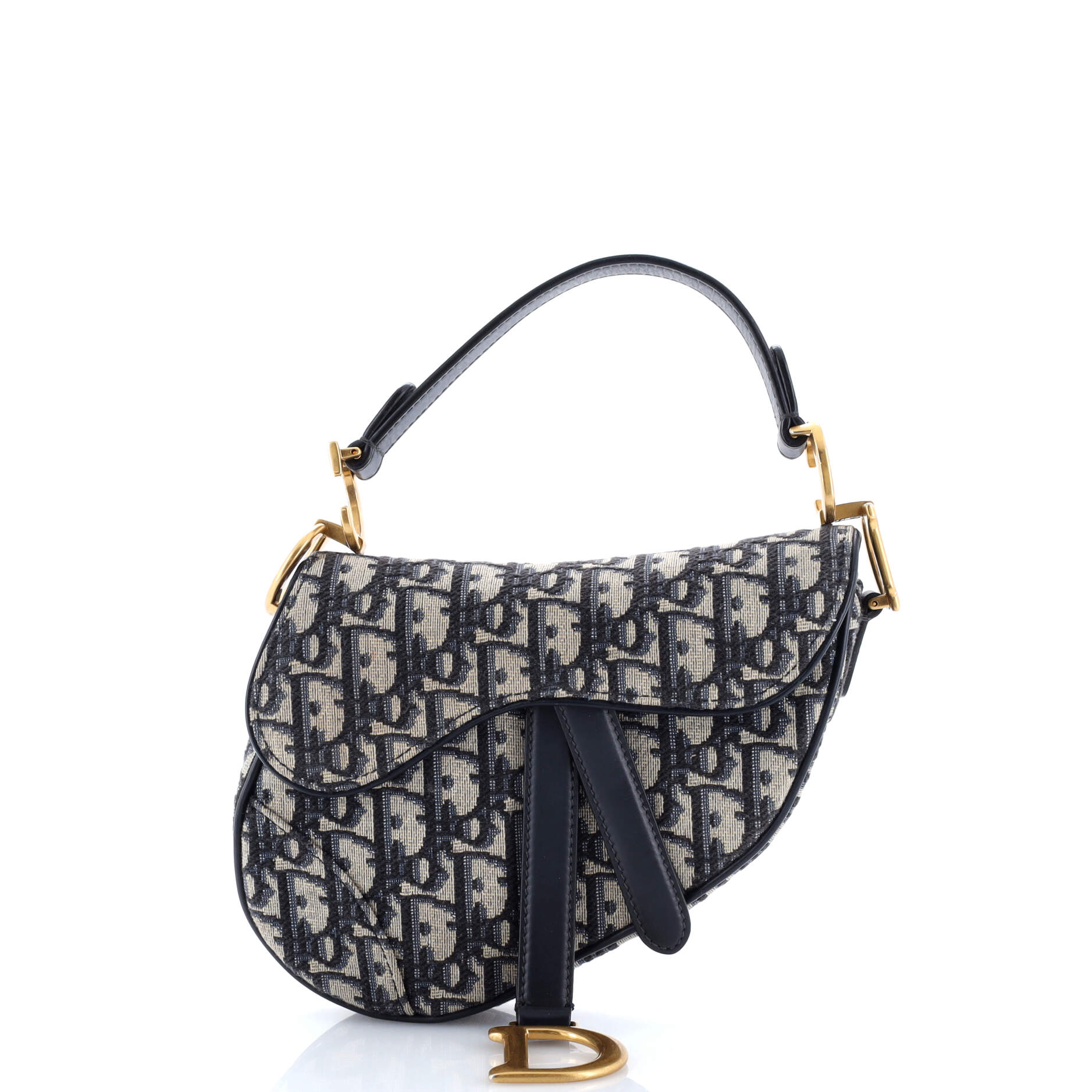 Saddle Handbag Oblique Canvas Mini