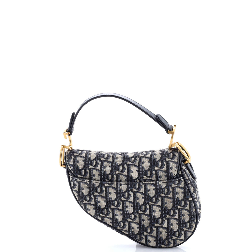 Saddle Handbag Oblique Canvas Mini