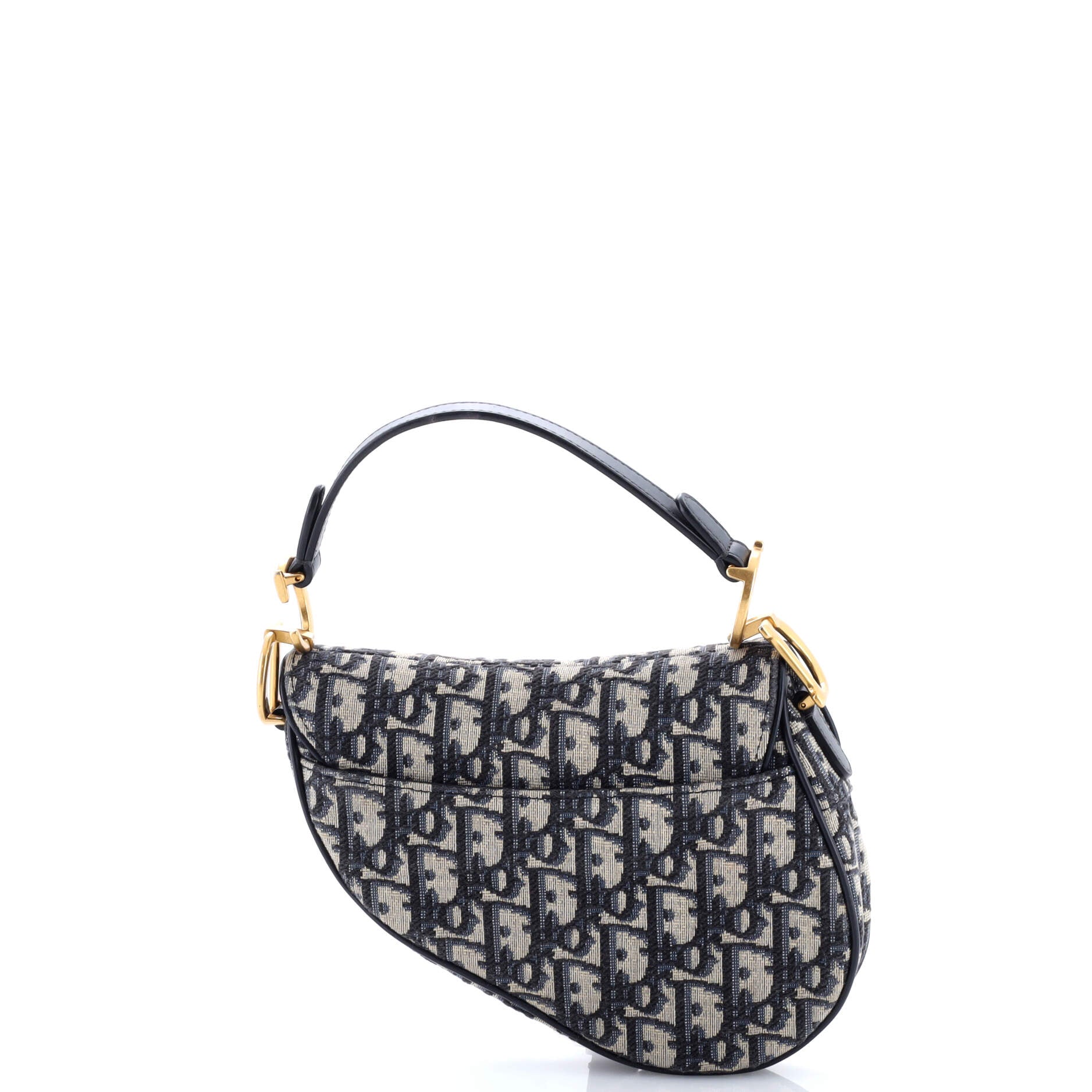 Saddle Handbag Oblique Canvas Mini