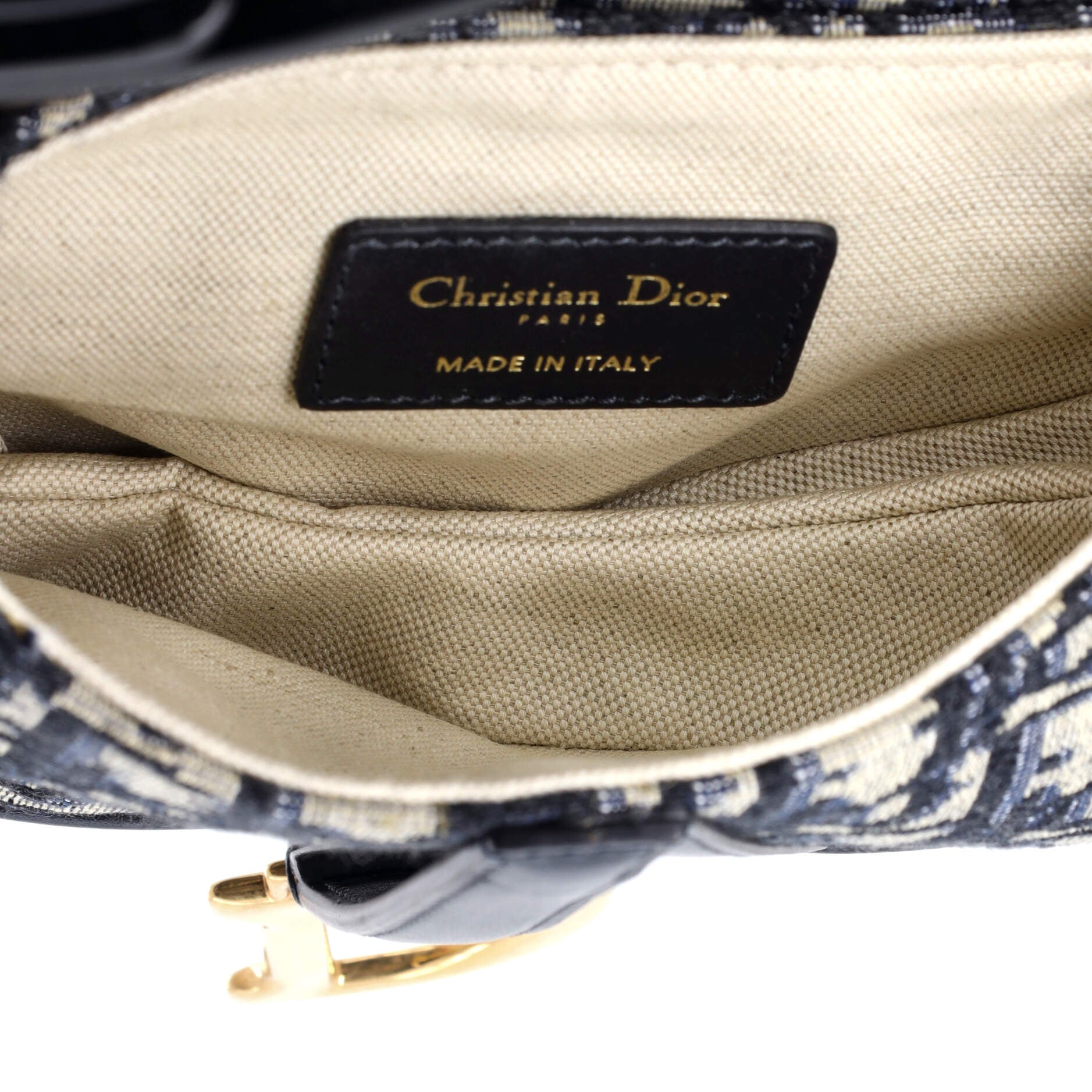 Saddle Handbag Oblique Canvas Mini