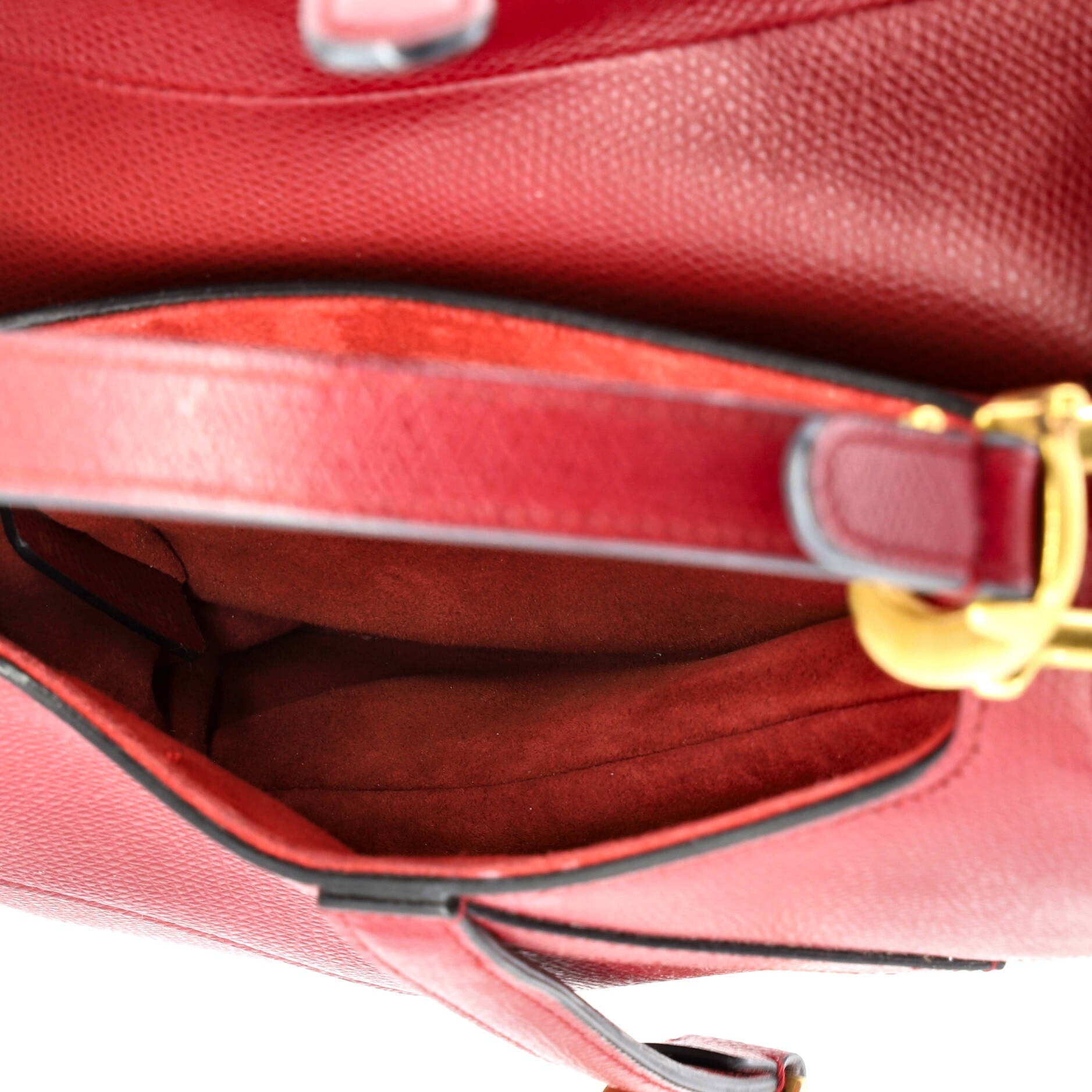 Saddle Handbag Leather Mini