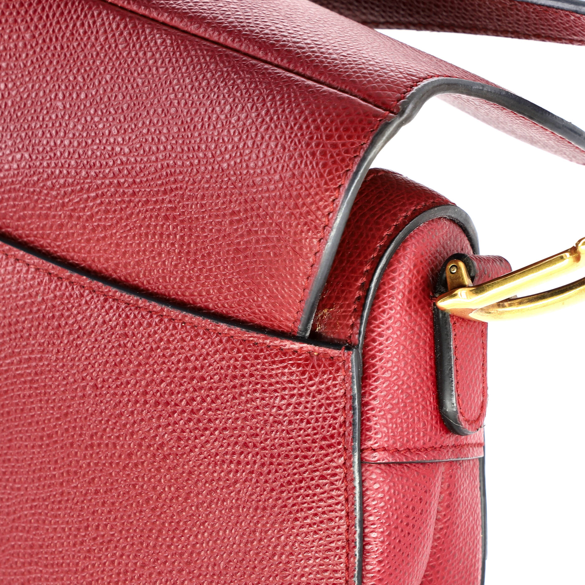 Saddle Handbag Leather Mini