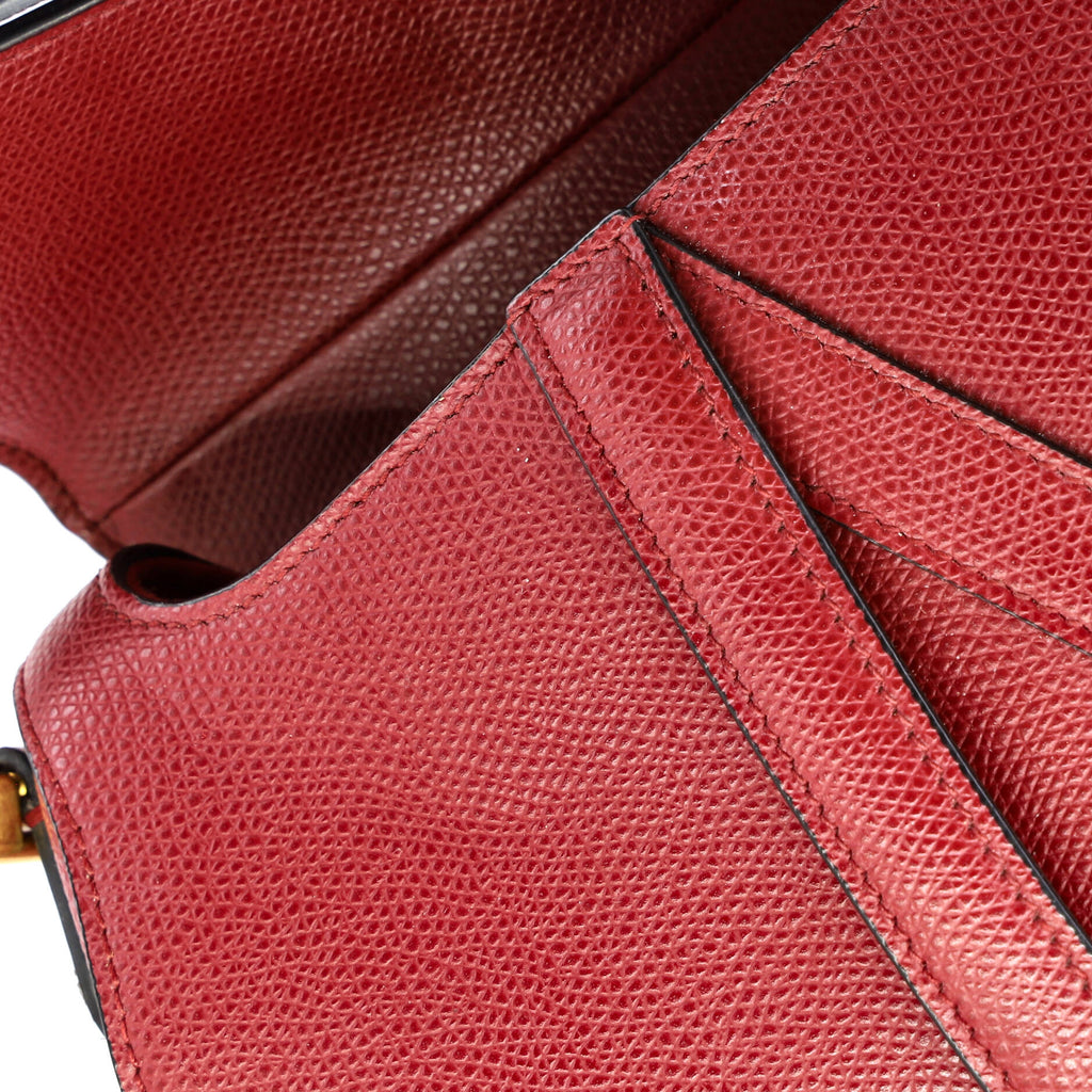 Saddle Handbag Leather Mini