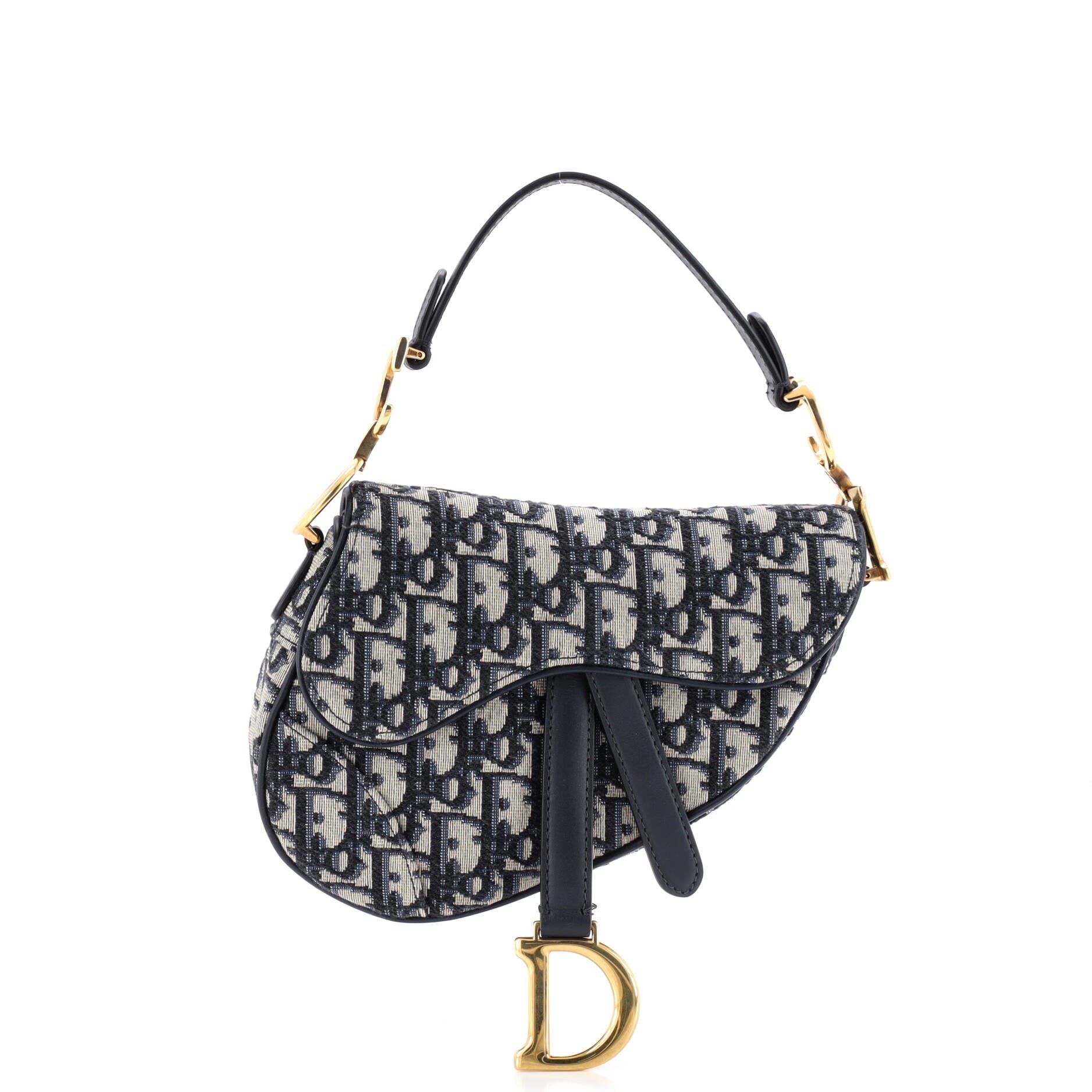Saddle Handbag Oblique Canvas Mini