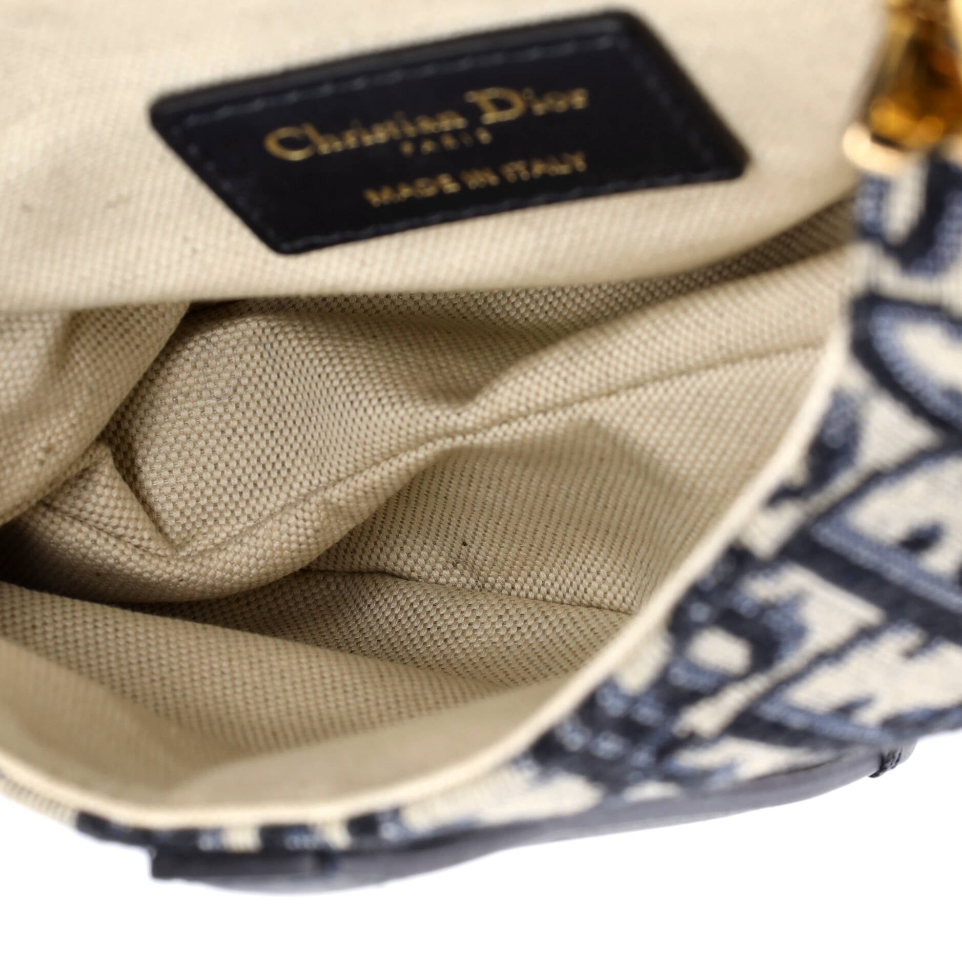 Saddle Handbag Oblique Canvas Mini