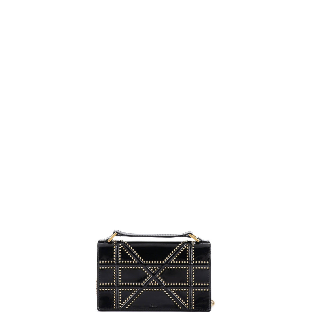 Diorama Chain Flap Clutch Studded Patent