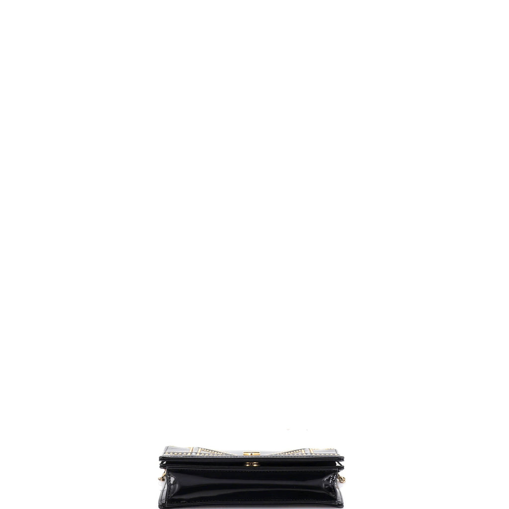Diorama Chain Flap Clutch Studded Patent