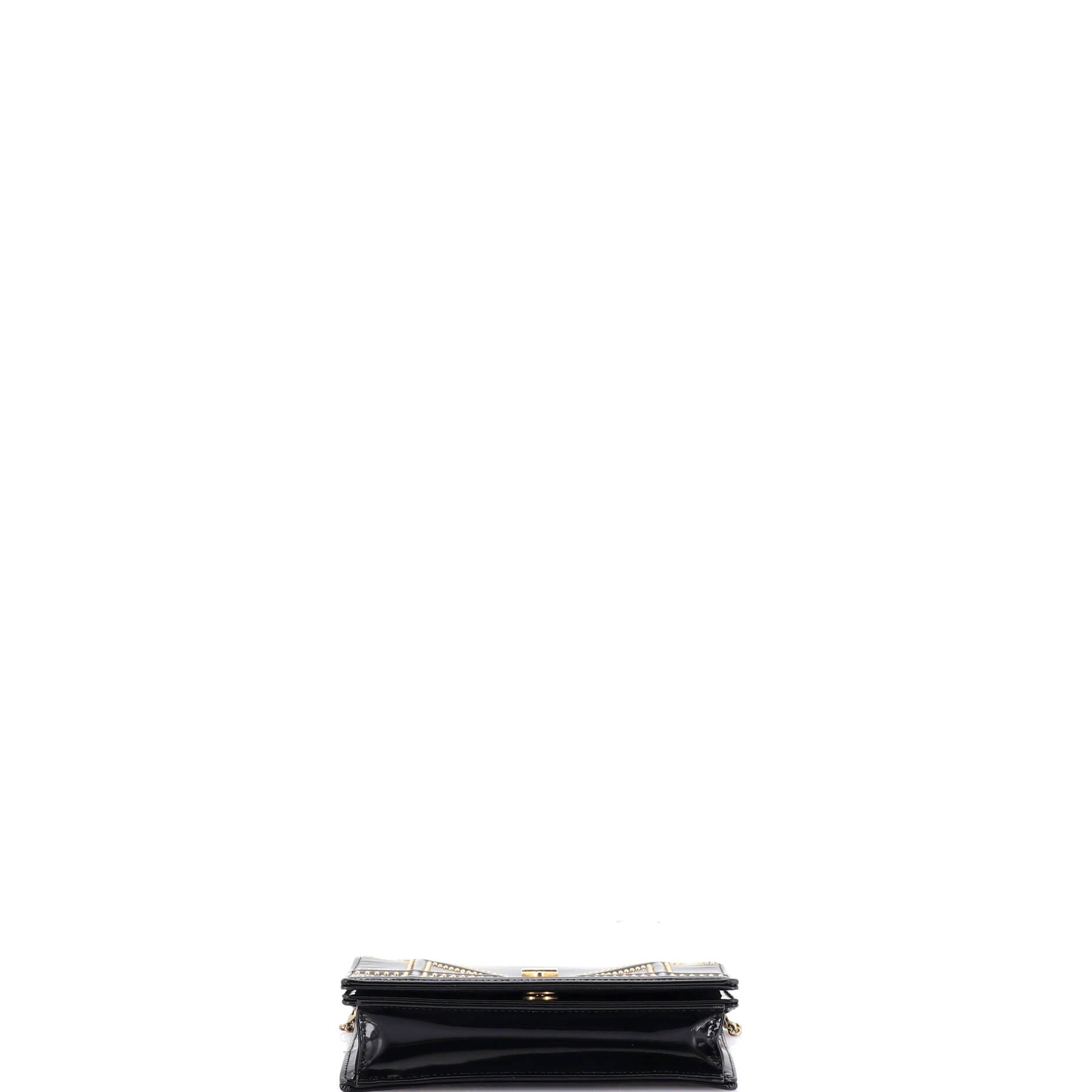Diorama Chain Flap Clutch Studded Patent
