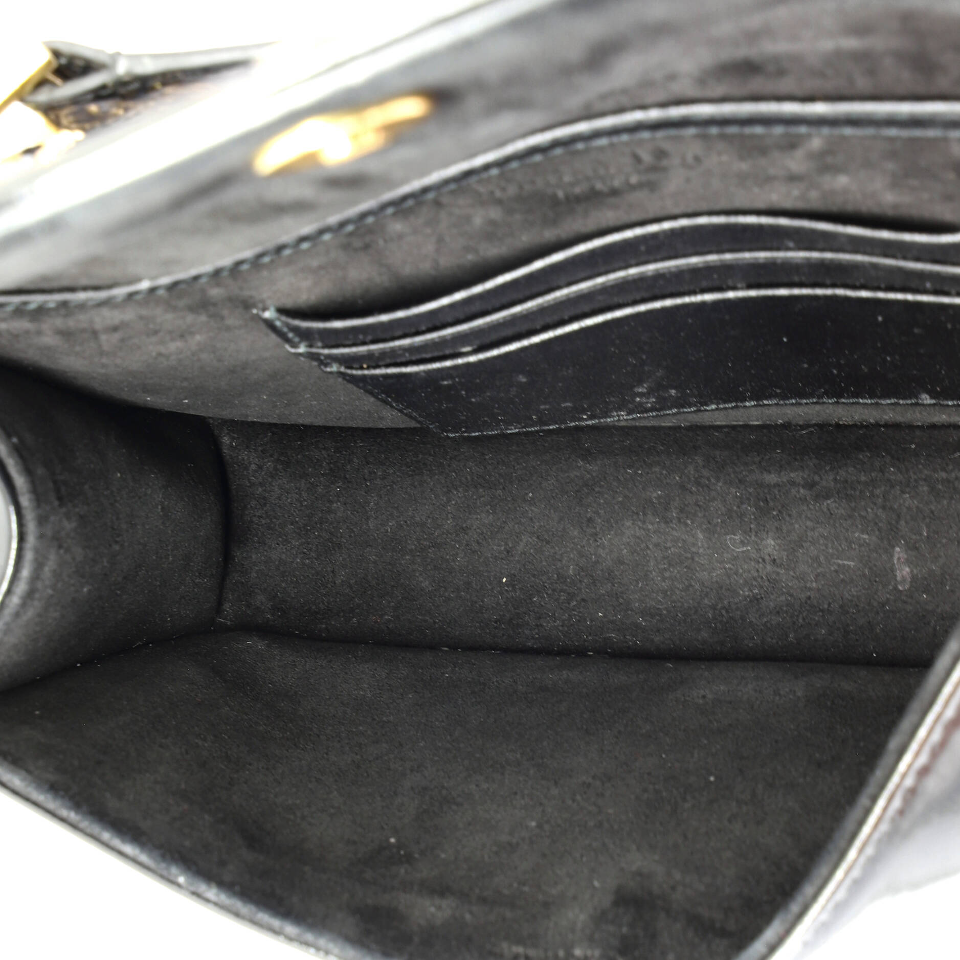 Diorama Chain Flap Clutch Studded Patent