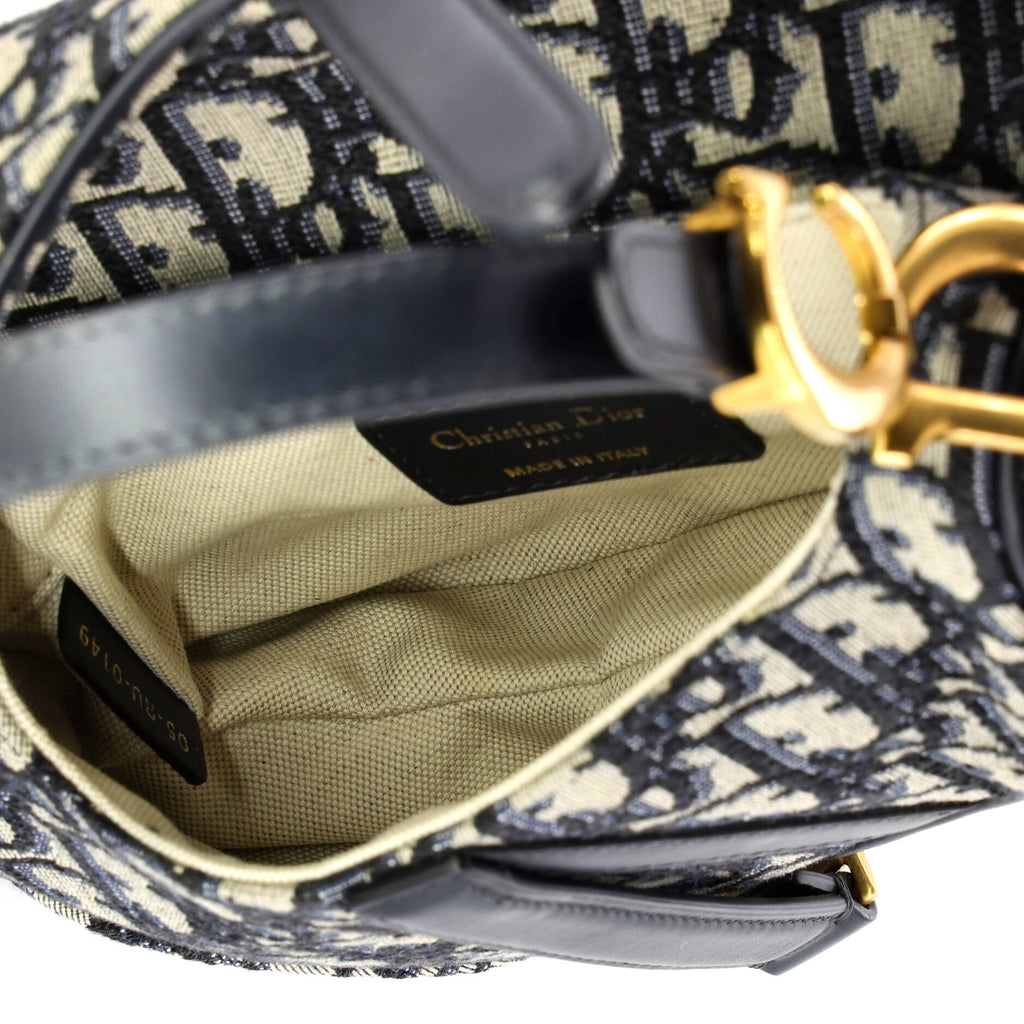 Saddle Handbag Oblique Canvas Mini