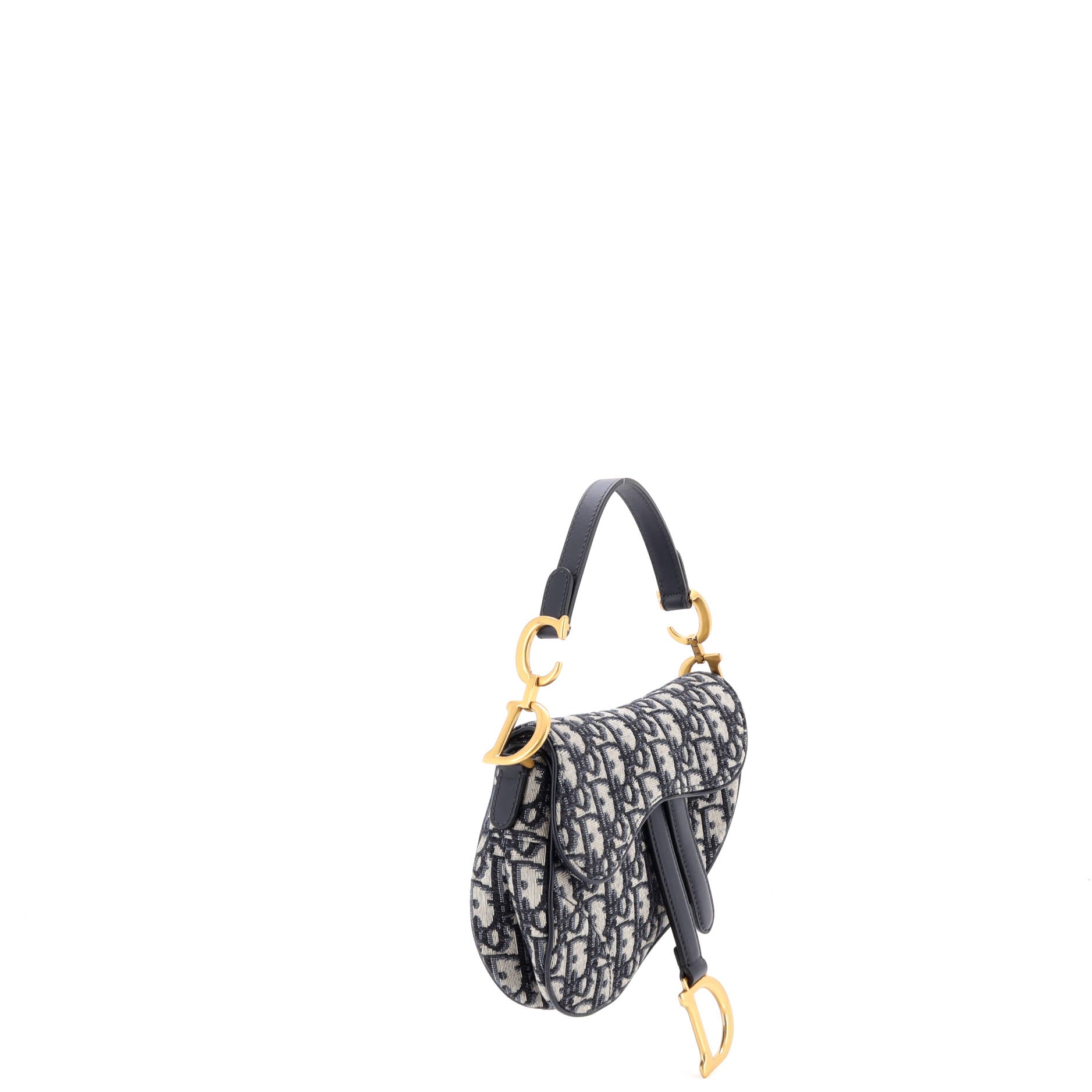 Saddle Handbag Oblique Canvas Mini