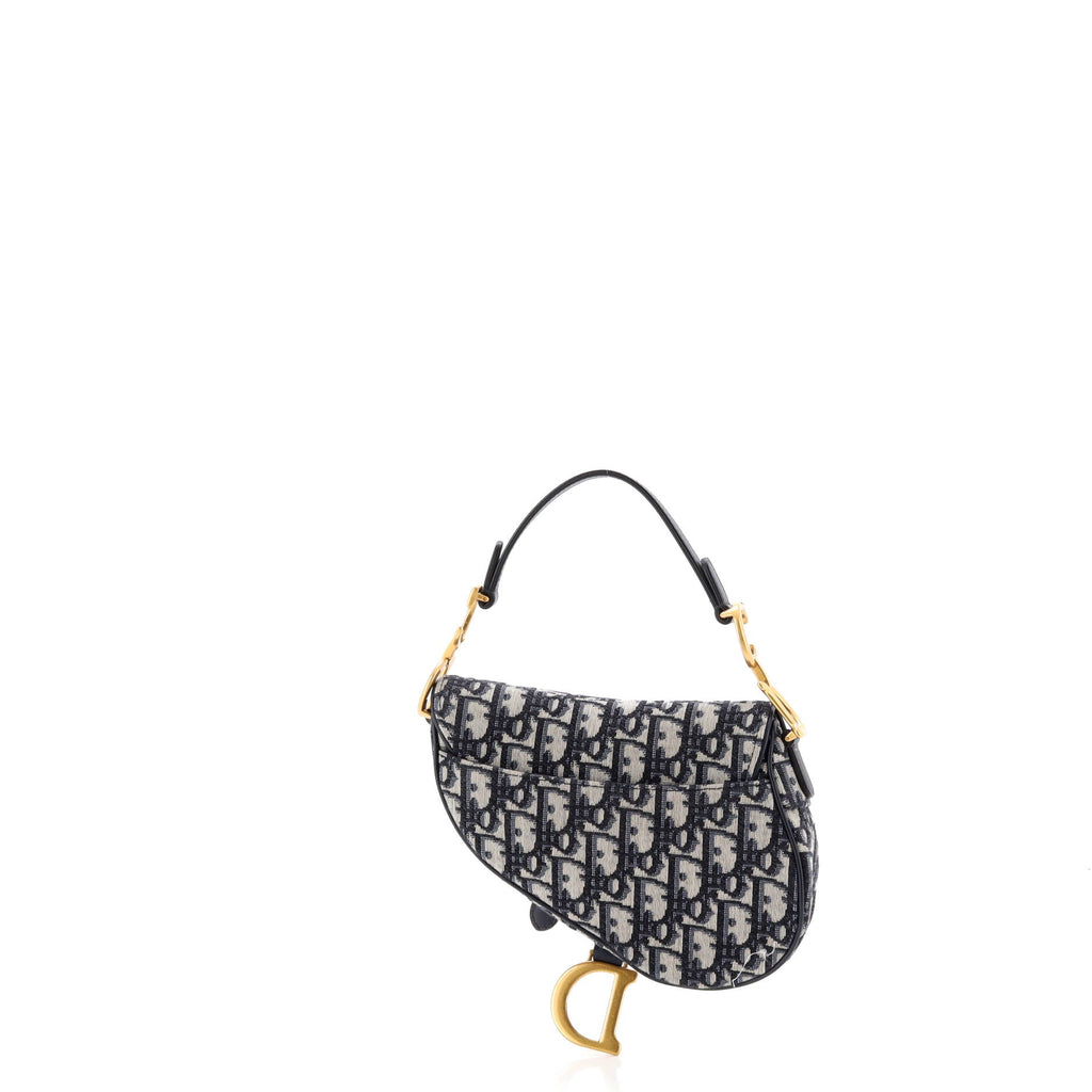 Saddle Handbag Oblique Canvas Mini