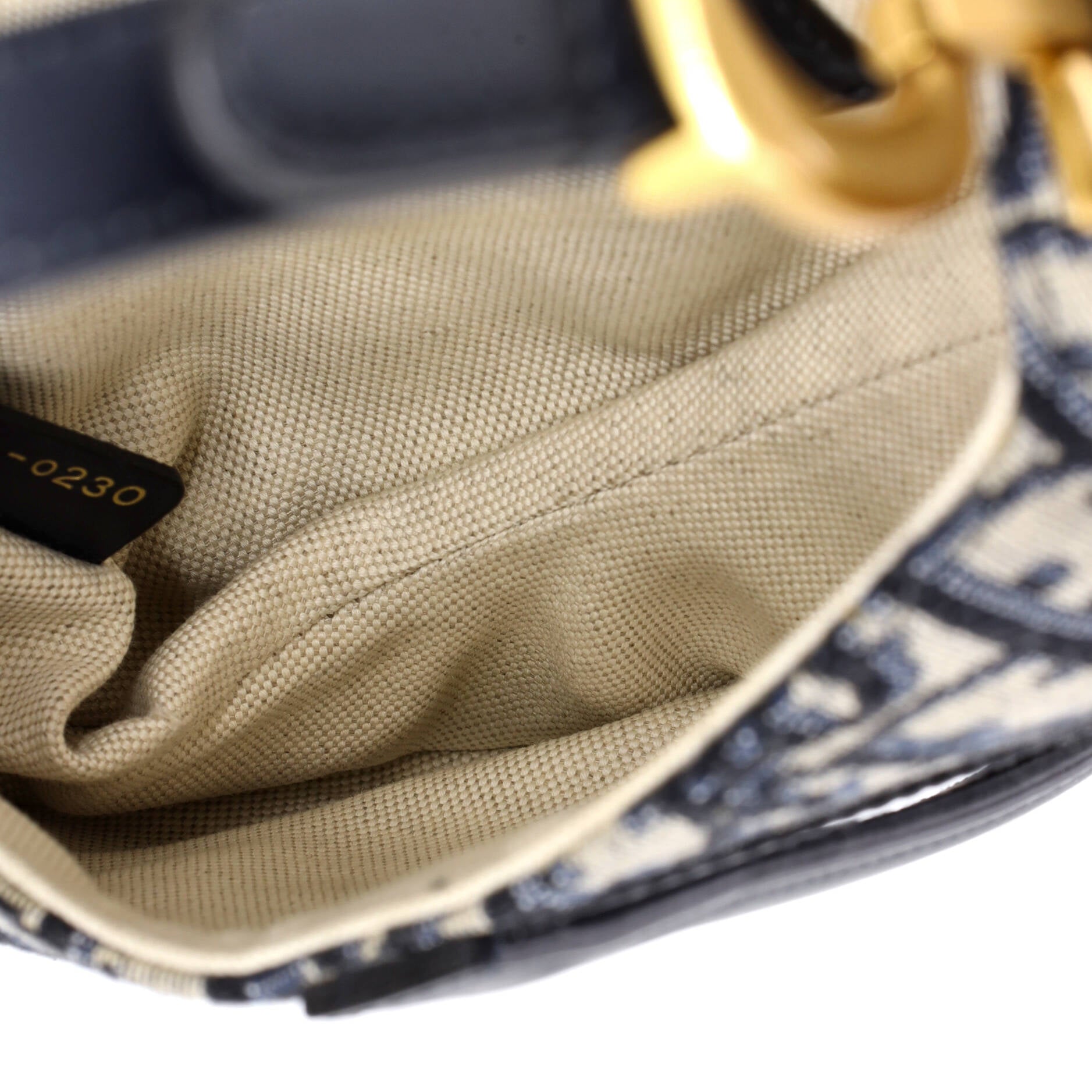 Saddle Handbag Oblique Canvas Mini