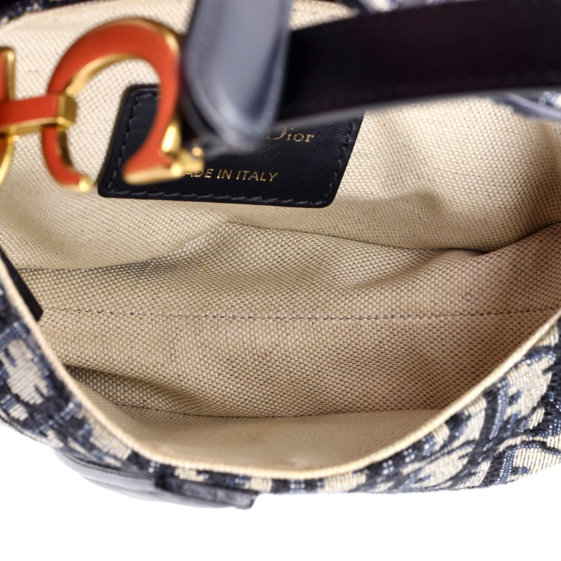 Saddle Handbag Oblique Canvas Mini