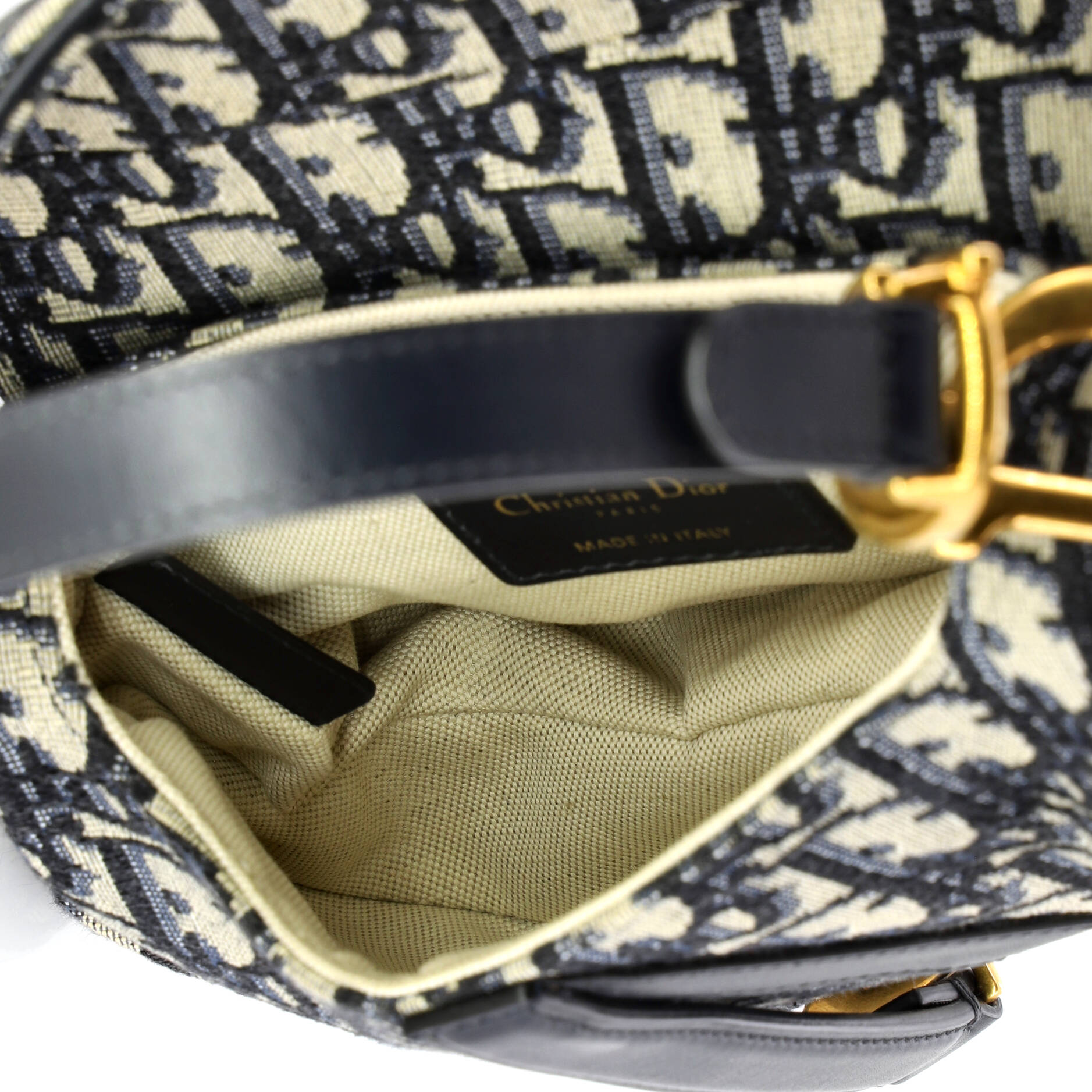 Saddle Handbag Oblique Canvas Mini
