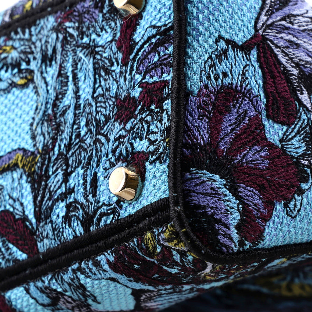 Lady D-Lite Bag Embroidered Canvas Medium
