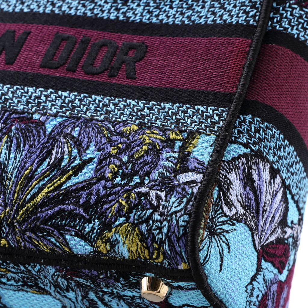 Lady D-Lite Bag Embroidered Canvas Medium