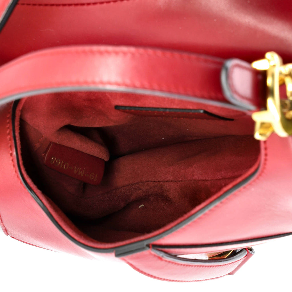Saddle Handbag Leather Mini