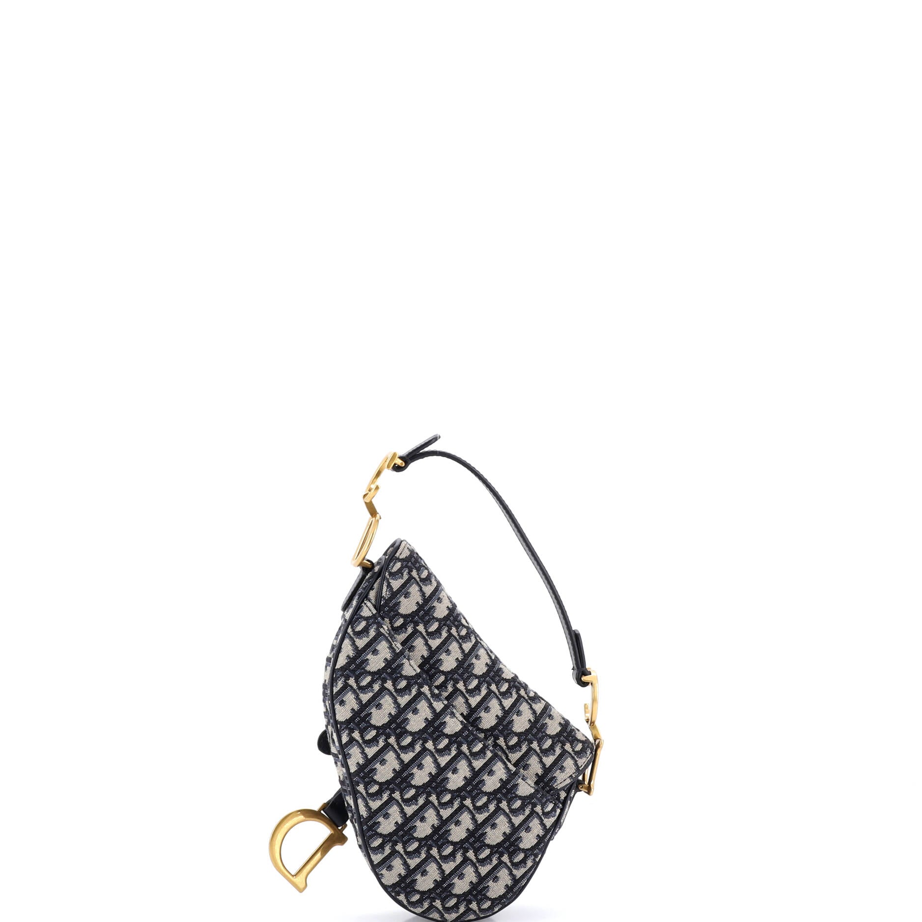 Saddle Handbag Oblique Canvas Mini