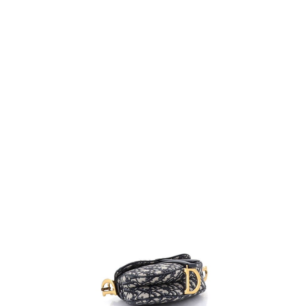 Saddle Handbag Oblique Canvas Mini