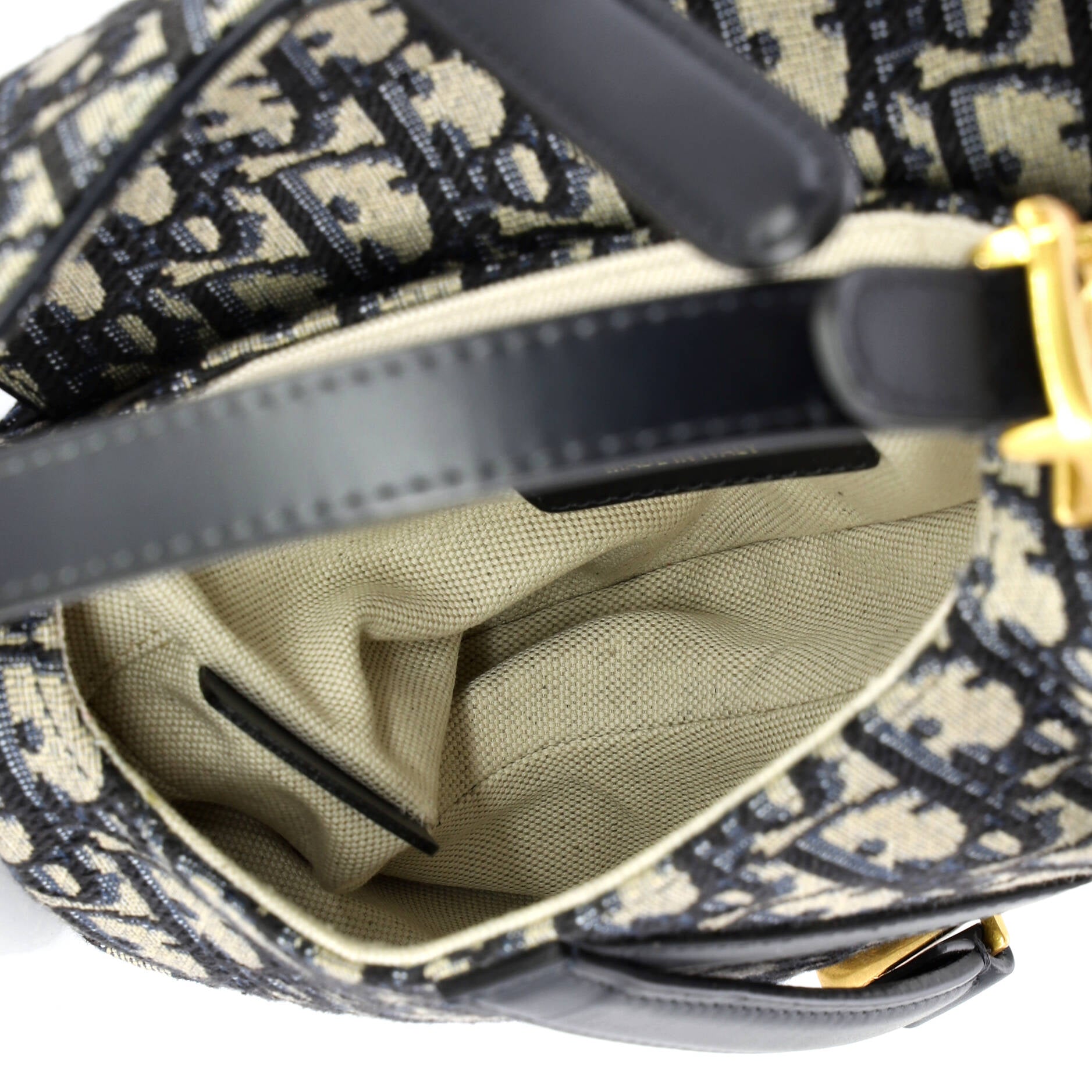 Saddle Handbag Oblique Canvas Mini