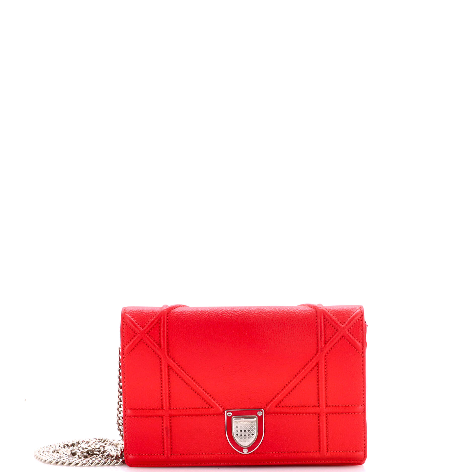 Diorama Wallet on Chain Leather