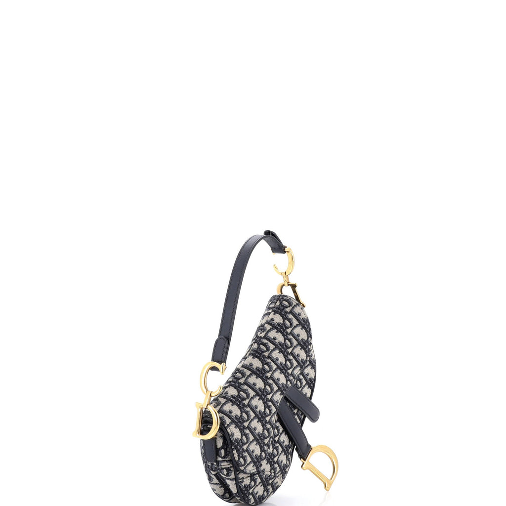 Saddle Handbag Oblique Canvas Mini
