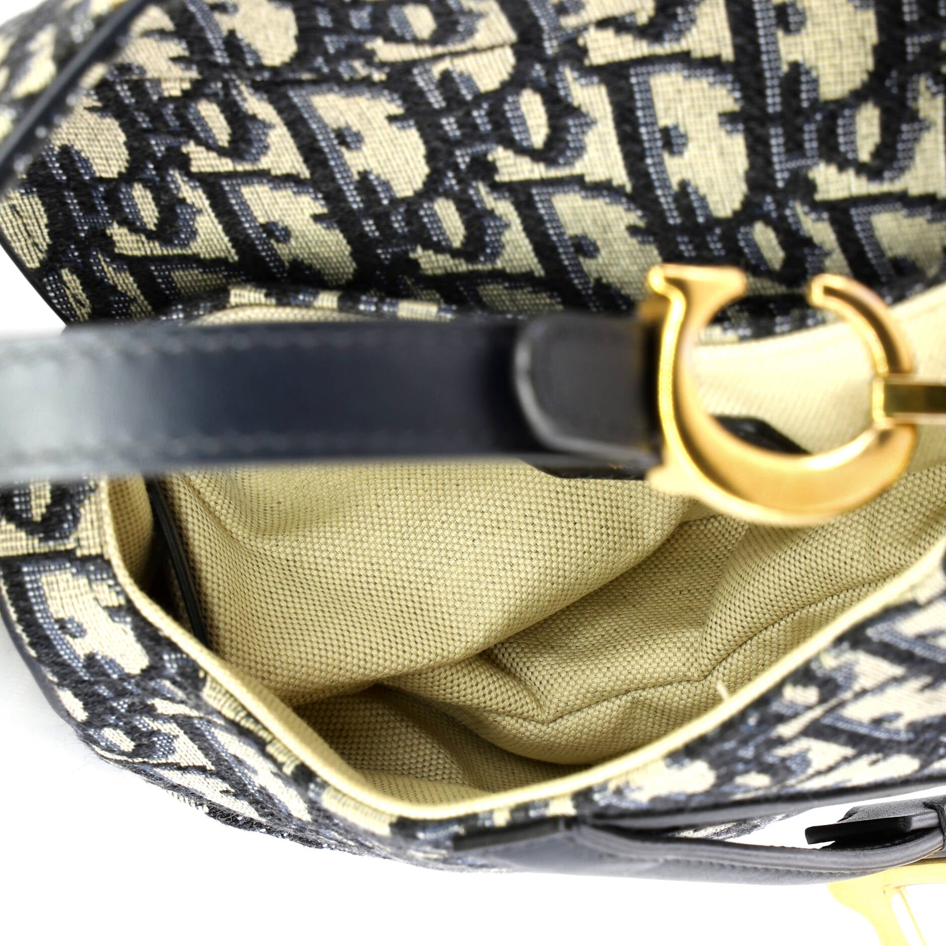 Saddle Handbag Oblique Canvas Mini