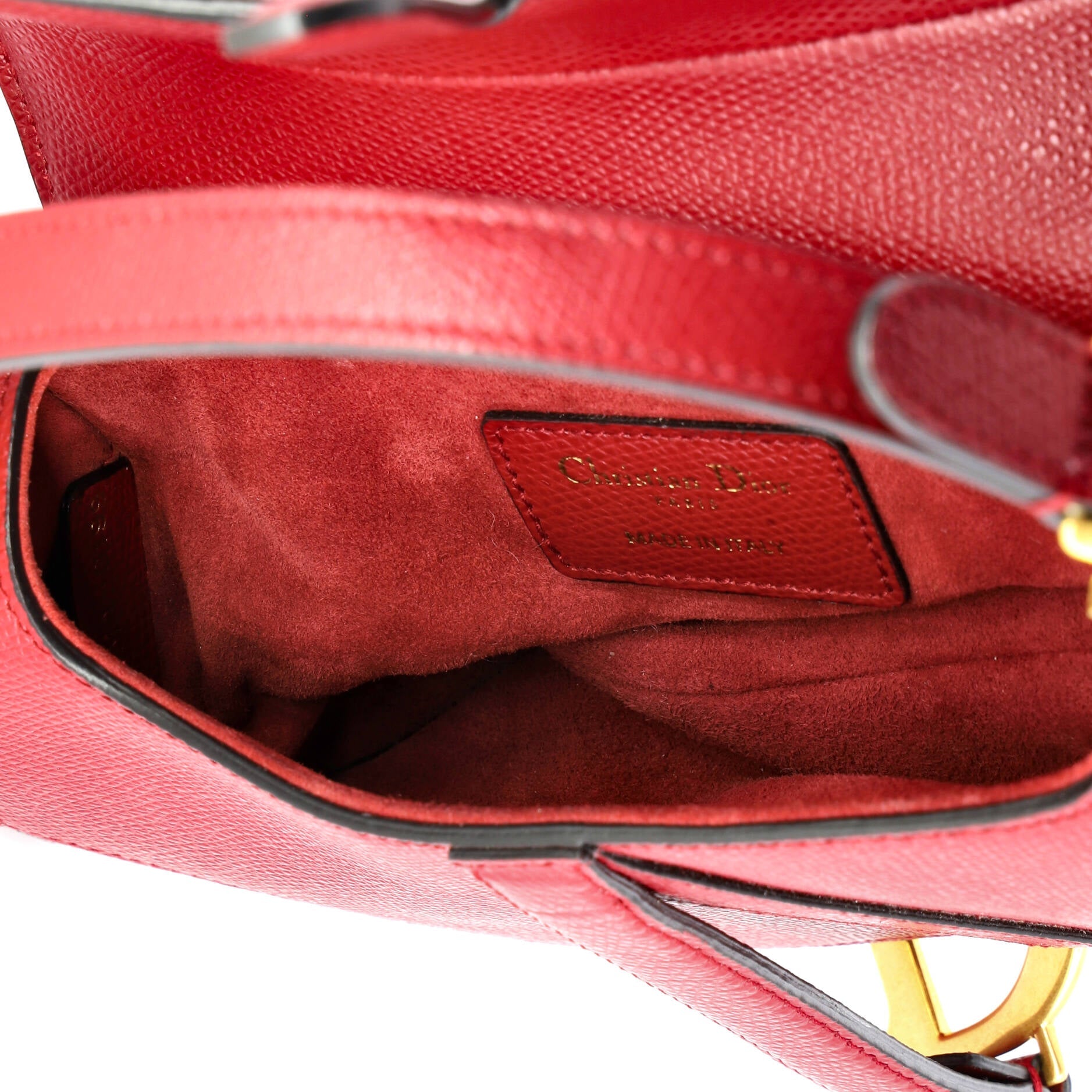 Saddle Handbag Leather Mini