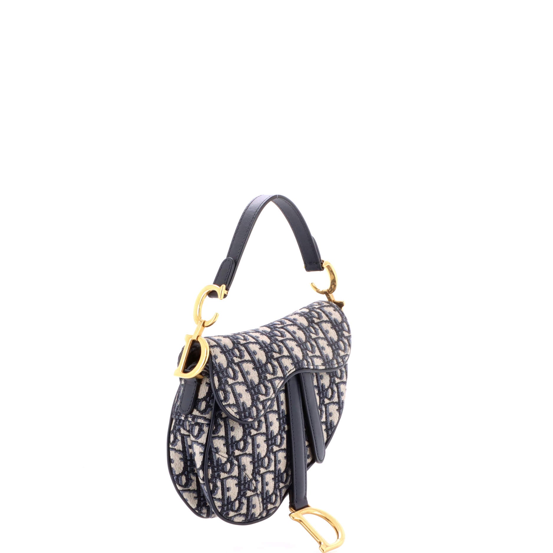 Saddle Handbag Oblique Canvas Mini