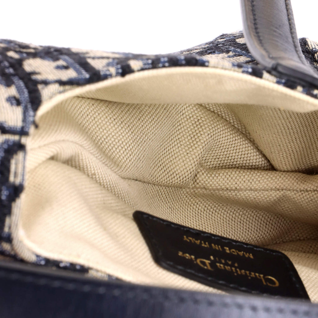 Saddle Handbag Oblique Canvas Mini