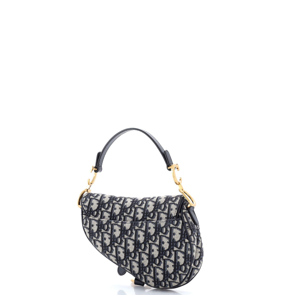 Saddle Handbag Oblique Canvas Mini