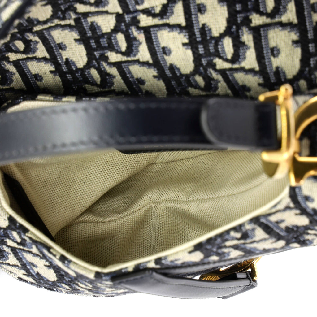 Saddle Handbag Oblique Canvas Mini
