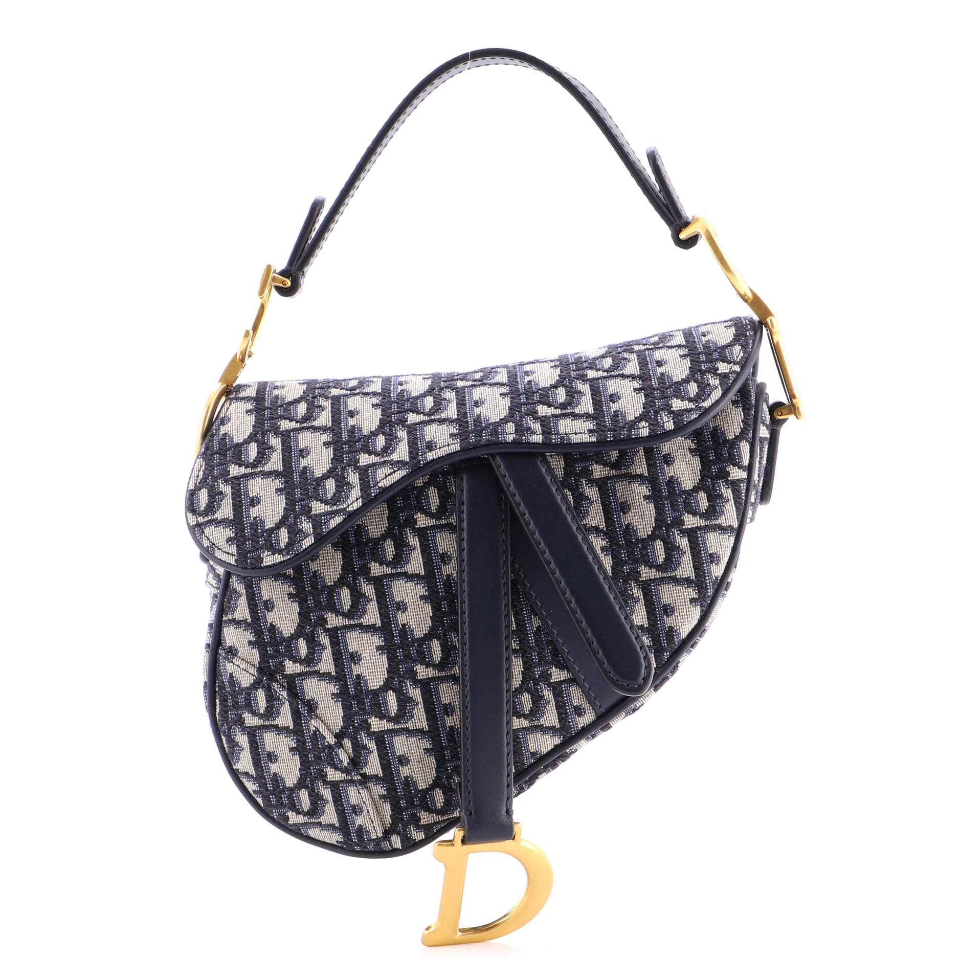 Saddle Handbag Oblique Canvas Mini