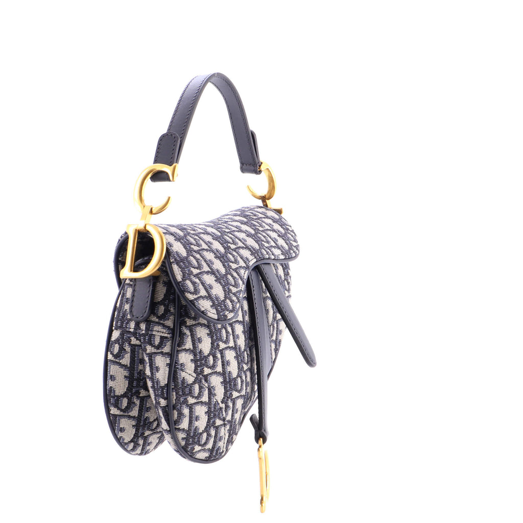 Saddle Handbag Oblique Canvas Mini