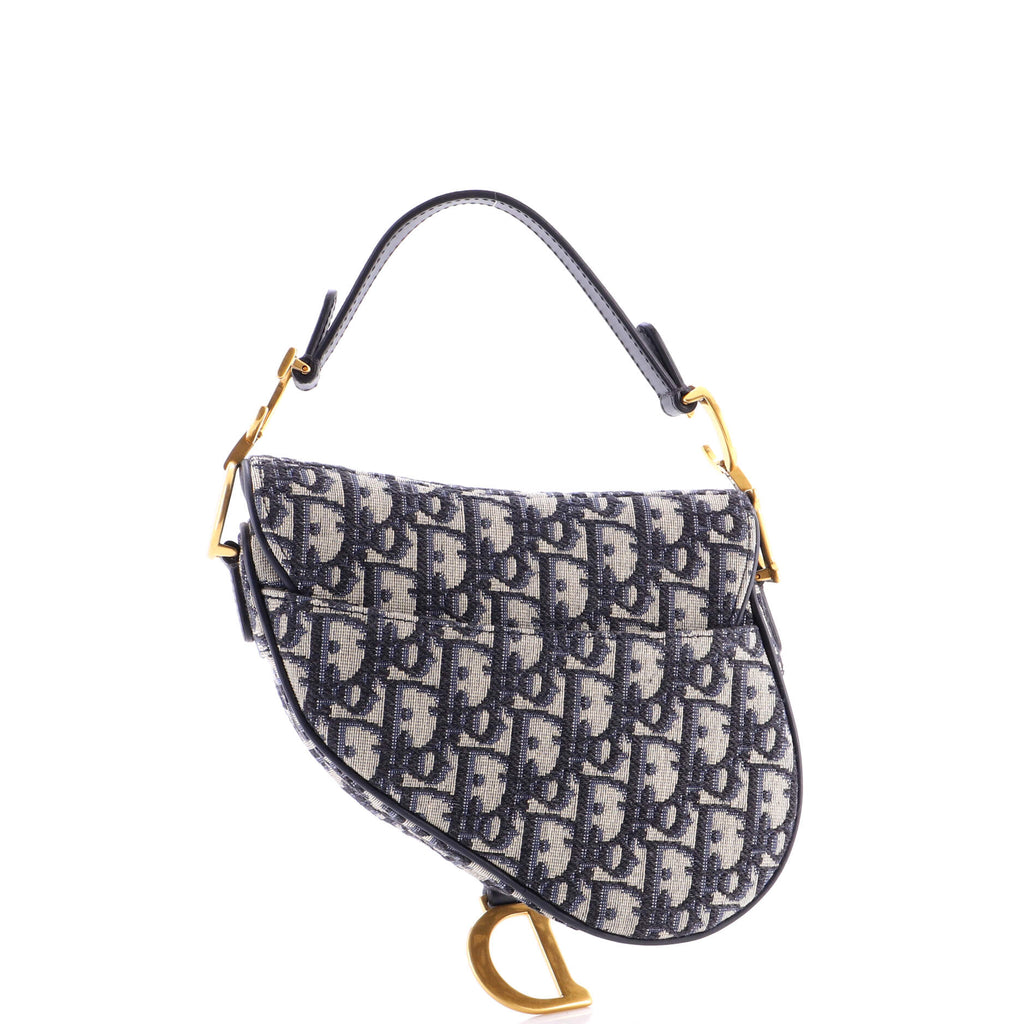 Saddle Handbag Oblique Canvas Mini