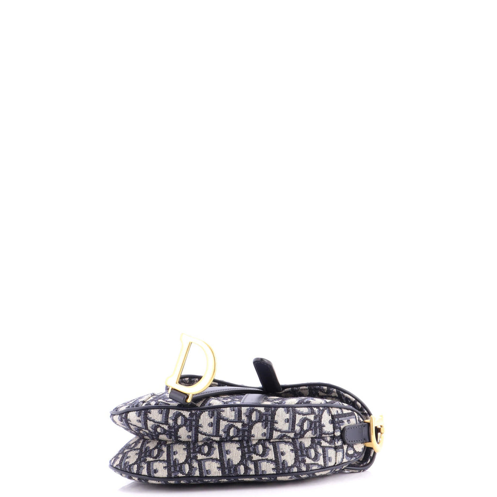 Saddle Handbag Oblique Canvas Mini