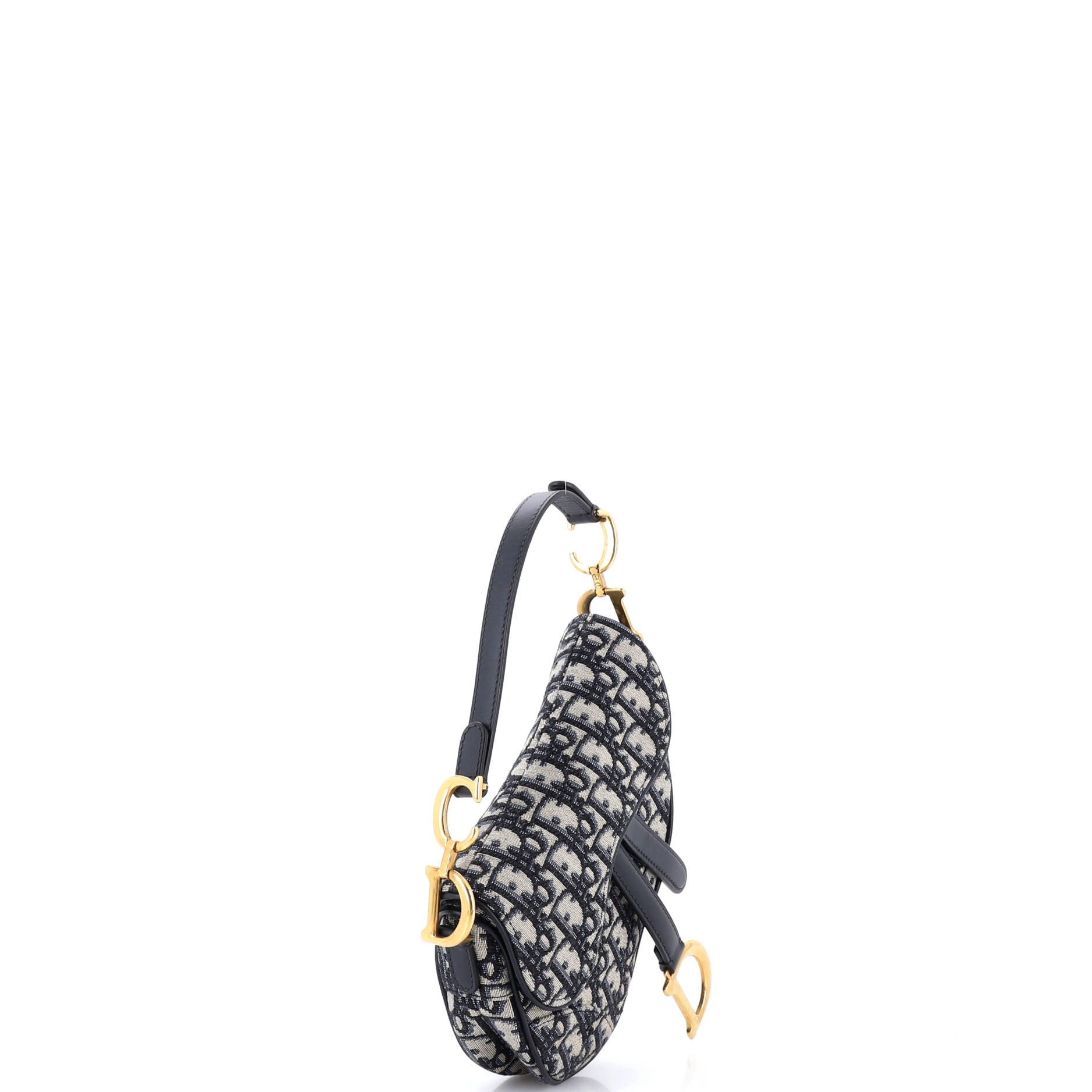 Saddle Handbag Oblique Canvas Mini