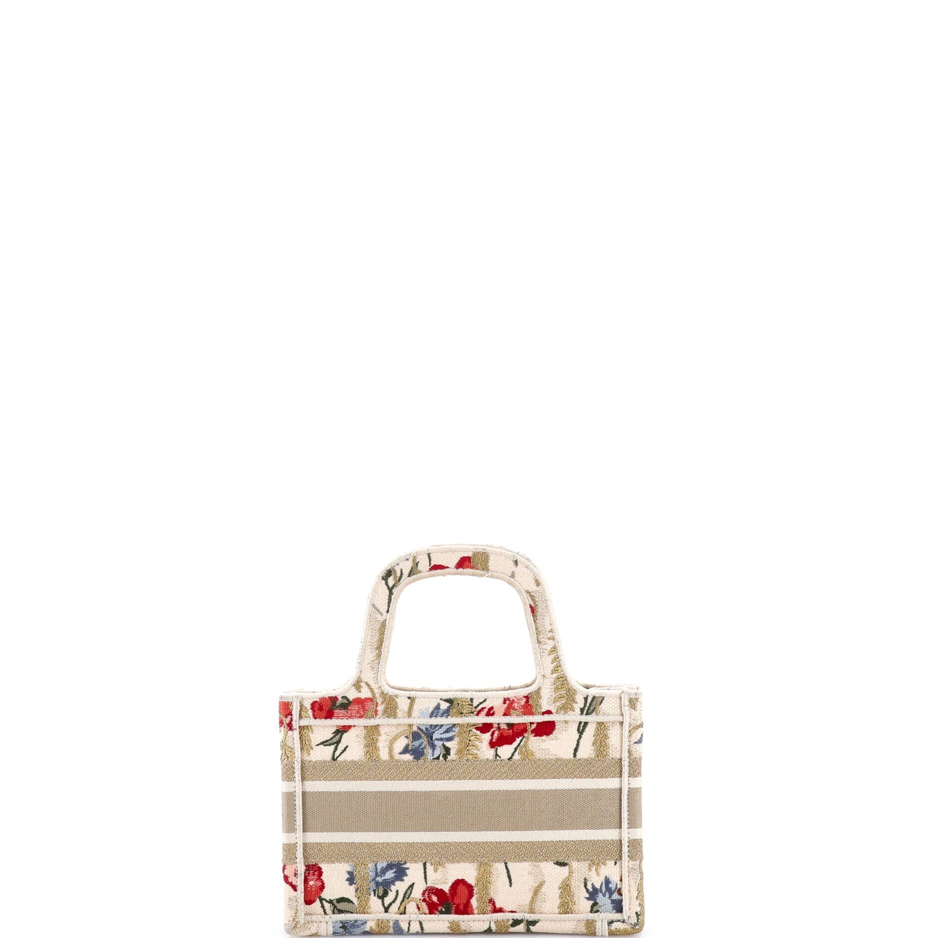 Book Tote Embroidered Canvas Mini
